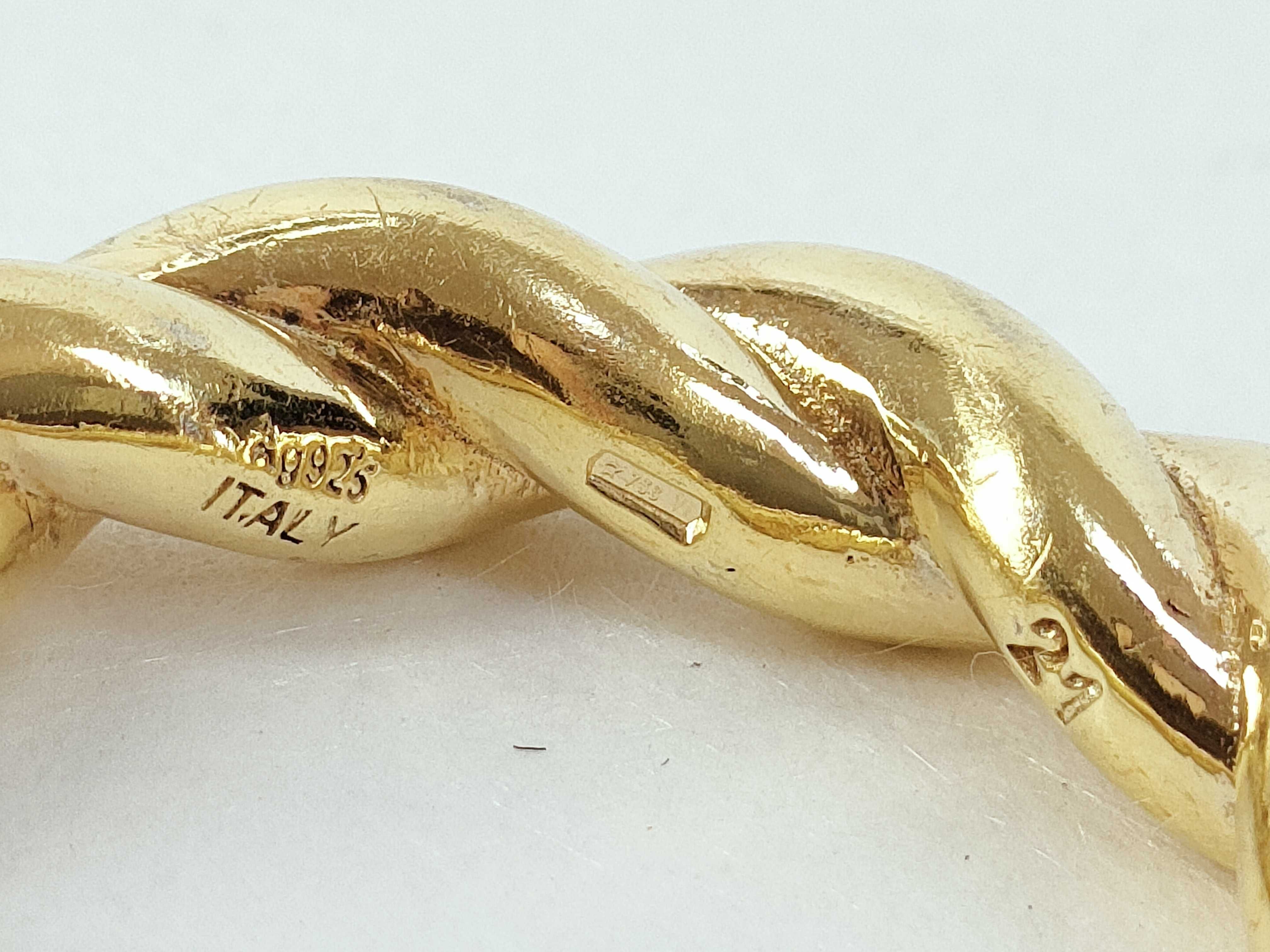 Gold Twisted Rope Ring and other accessories — view 9