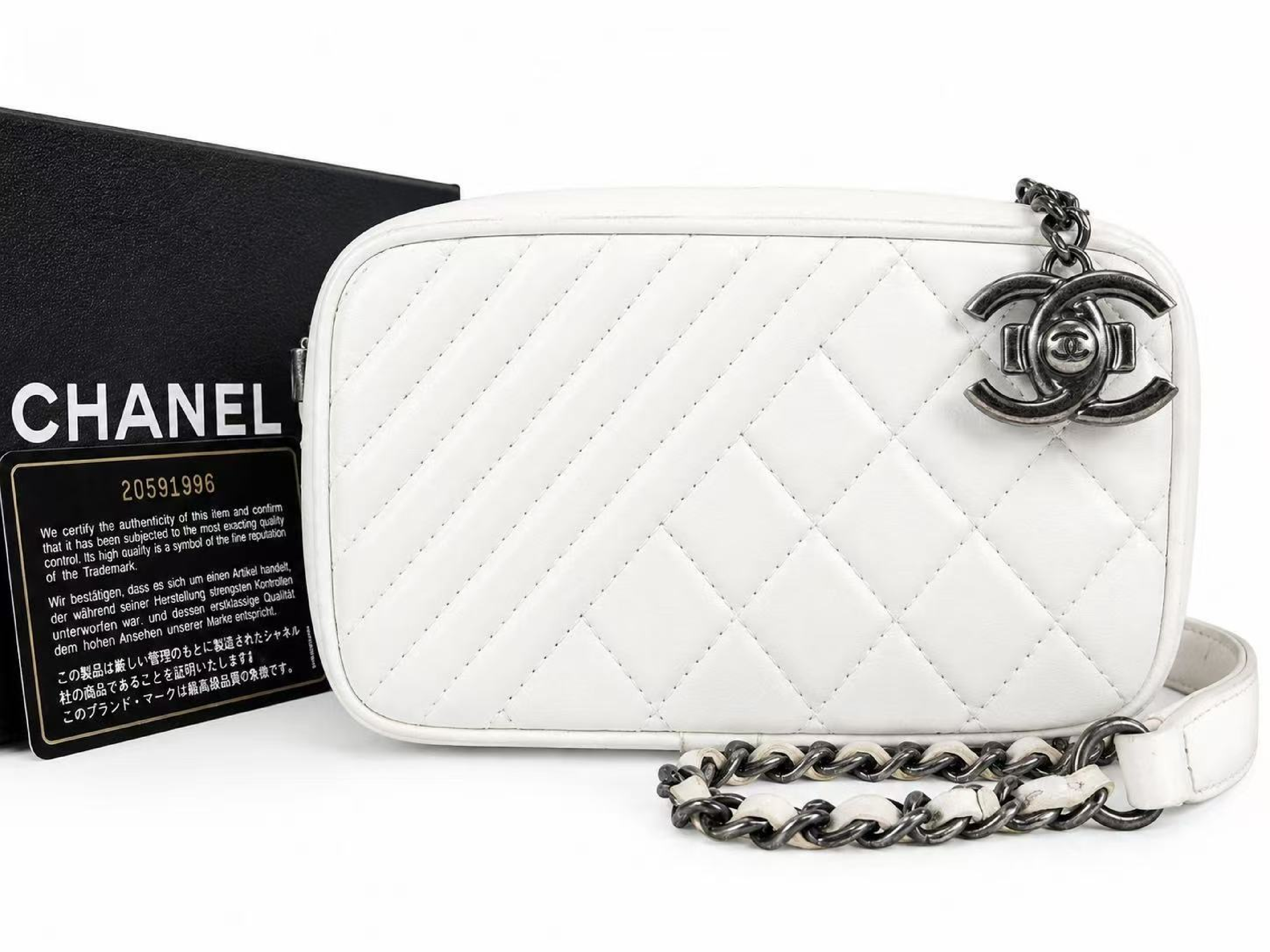 Leather Boy Chanel Hardware Chain Shoulder Bag