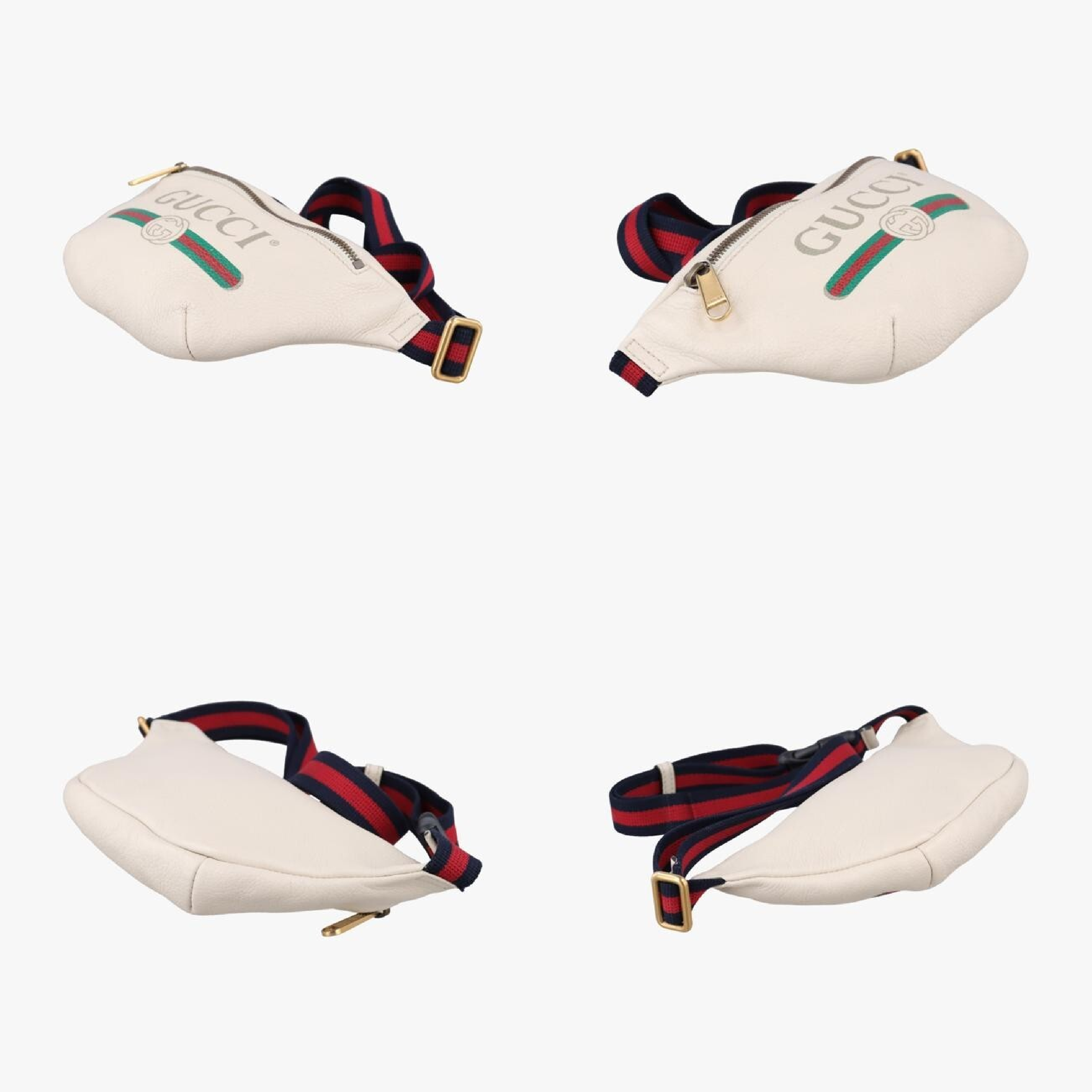 Print White Leather Waist Bag 527792 F026940284 — view 4