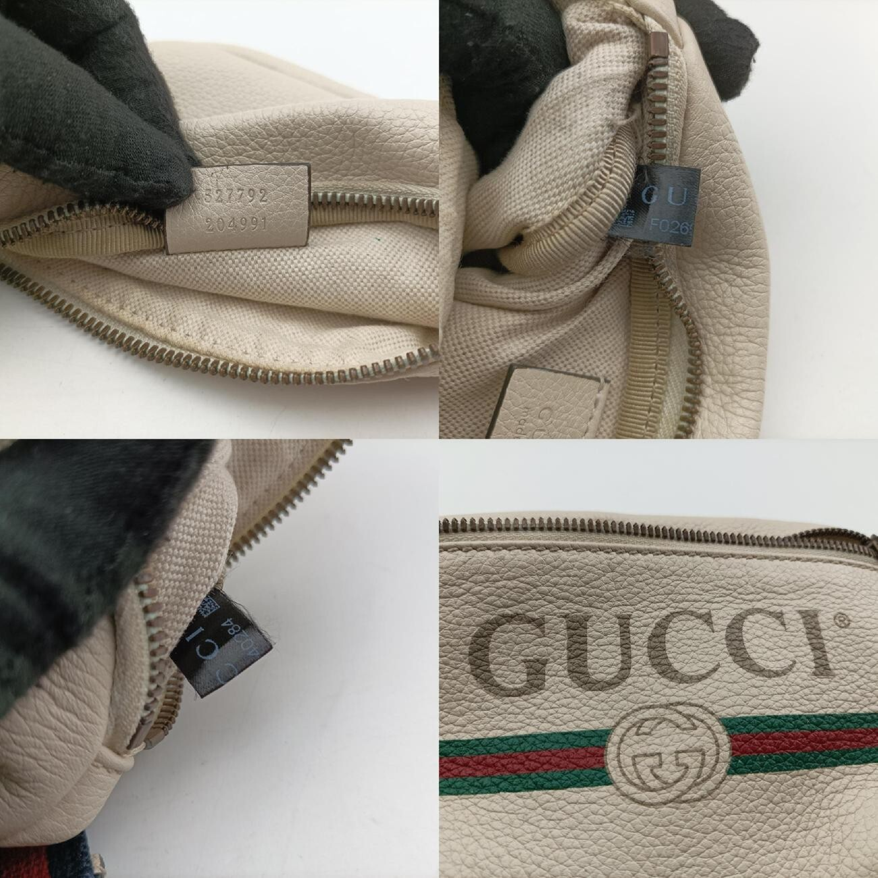 Print White Leather Waist Bag 527792 F026940284 — view 8