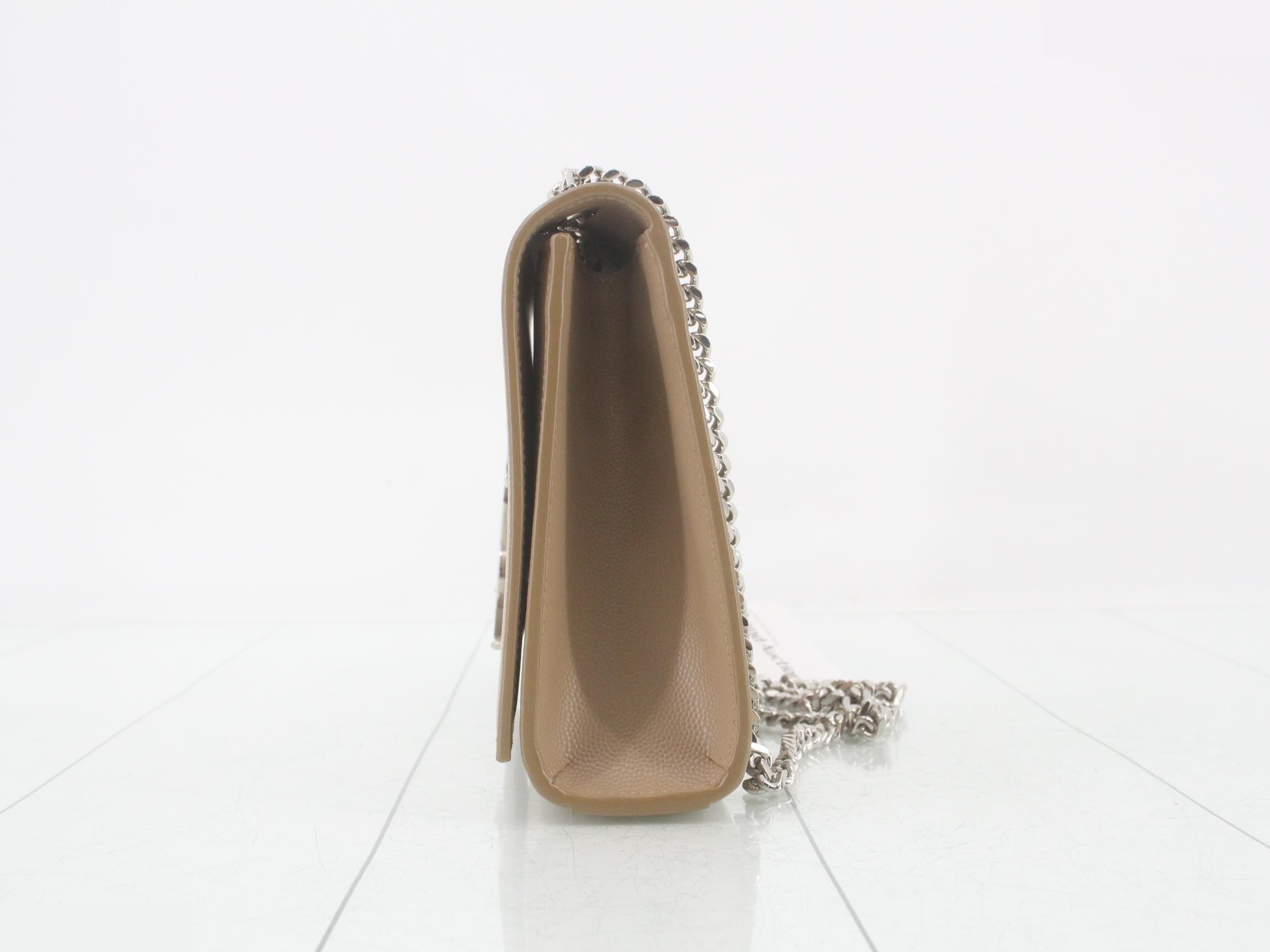 Kate Medium Leather Chain Shoulder Bag — view 3
