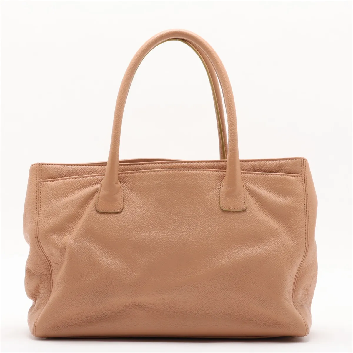 Executive Leather 2-Way Tote Bag, Beige with Gold Hardware, 9256981, Series 9 — view 2