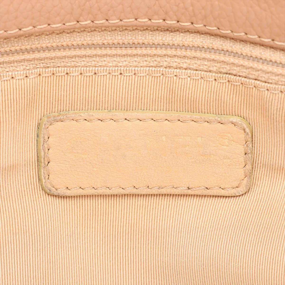 Executive Leather 2-Way Tote Bag, Beige with Gold Hardware, 9256981, Series 9 — view 13