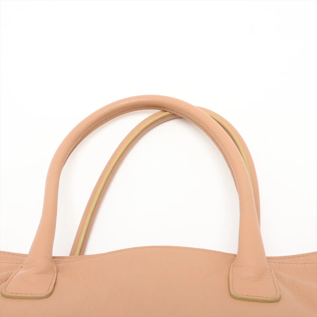 Executive Leather 2-Way Tote Bag, Beige with Gold Hardware, 9256981, Series 9 — view 6