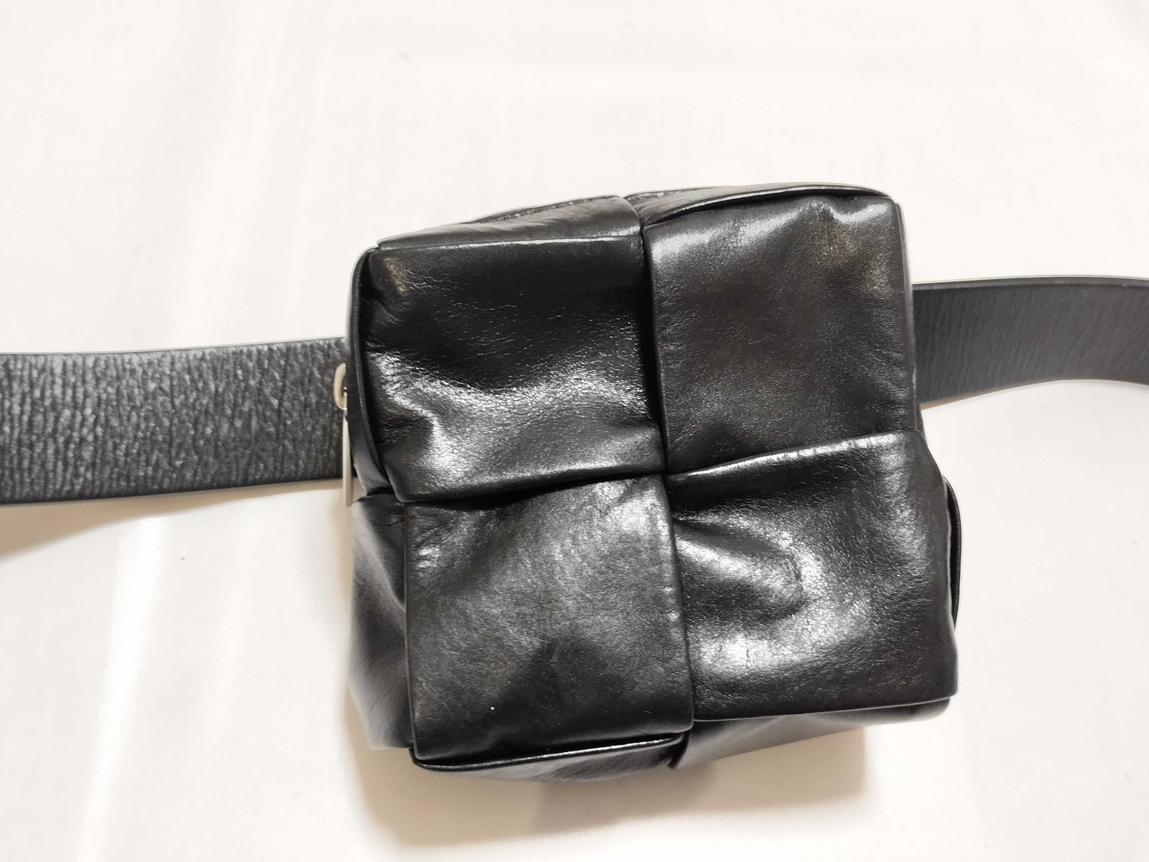 Maxi Intrecciato Cassette Waist Bag Belt — view 5