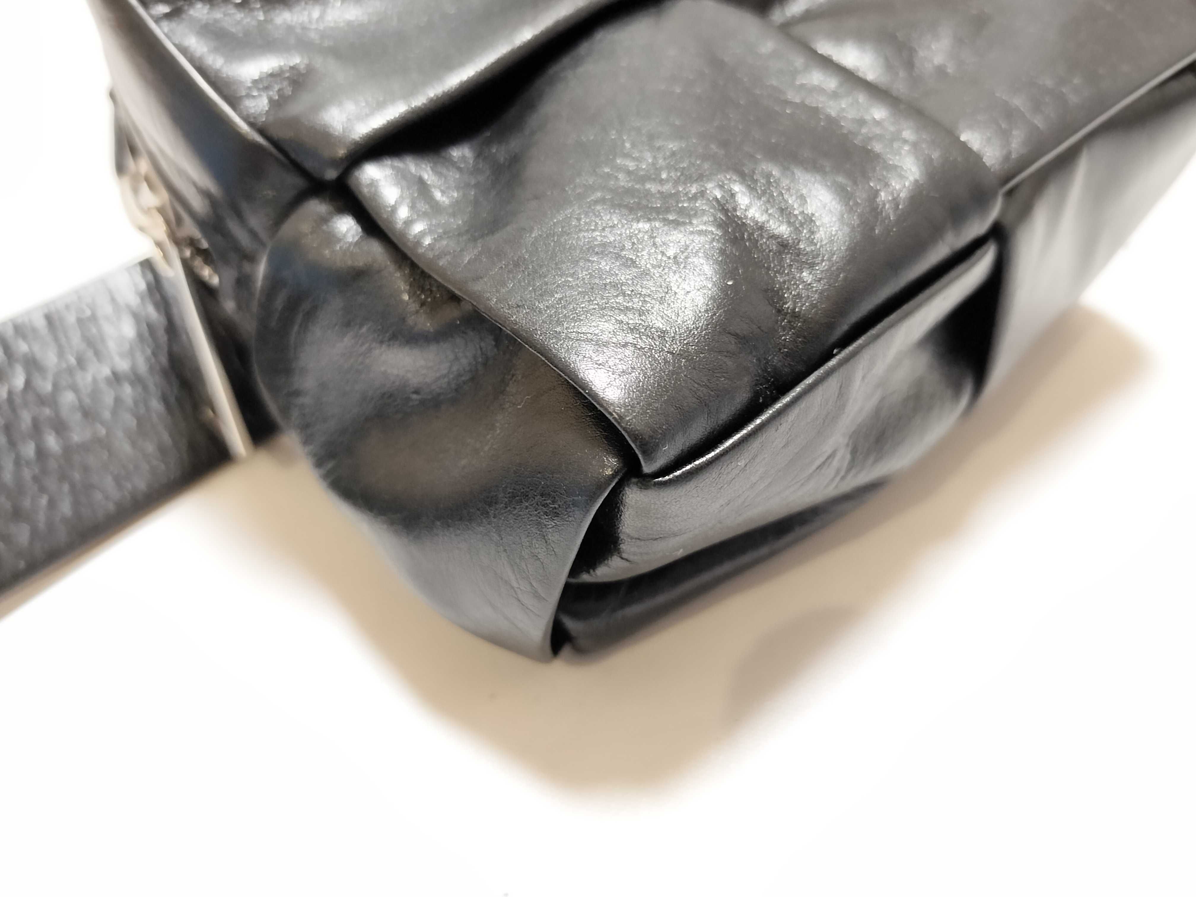 Maxi Intrecciato Cassette Waist Bag Belt — view 6