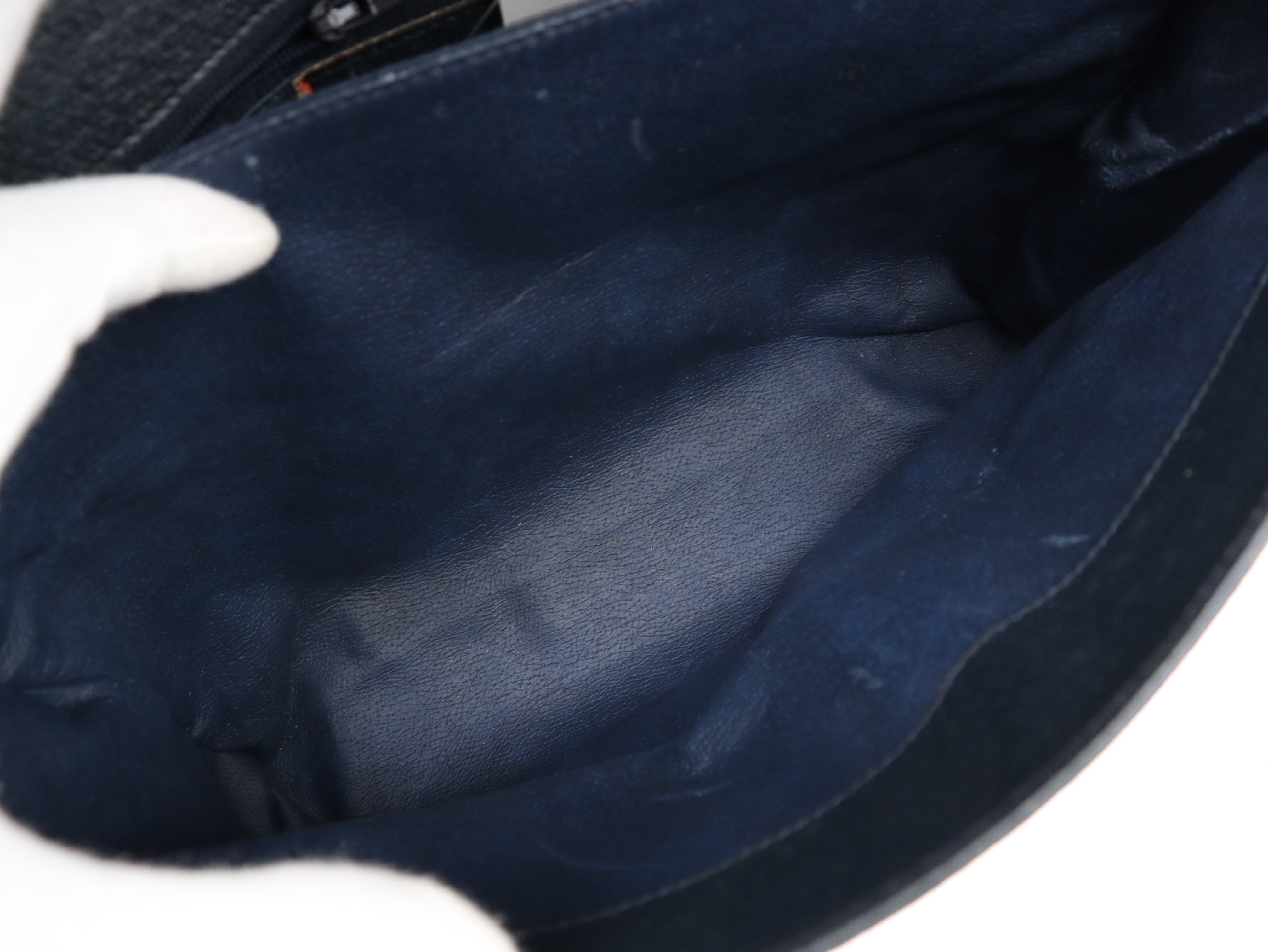116.02.067 GG Supreme Shoulder Bag, Leather, Navy — view 12
