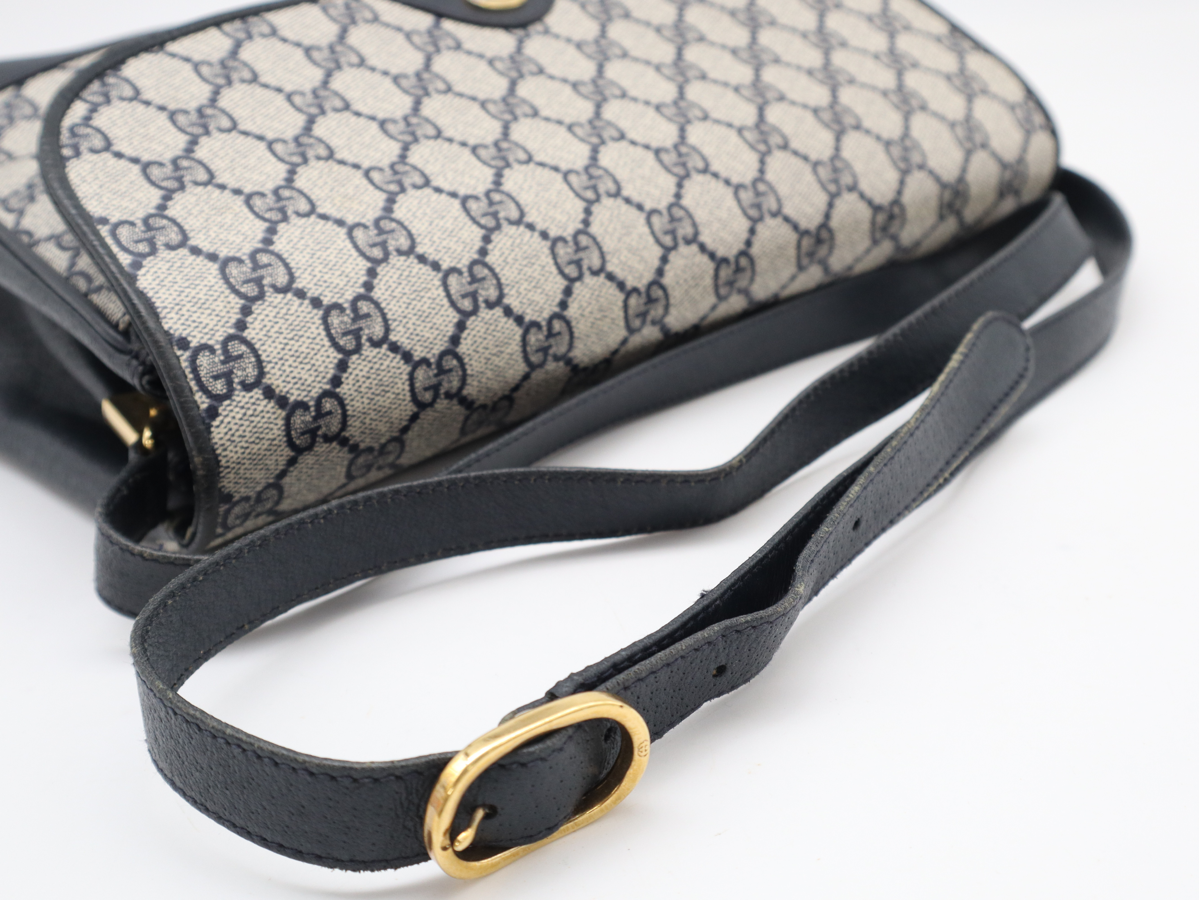 116.02.067 GG Supreme Shoulder Bag, Leather, Navy — view 6