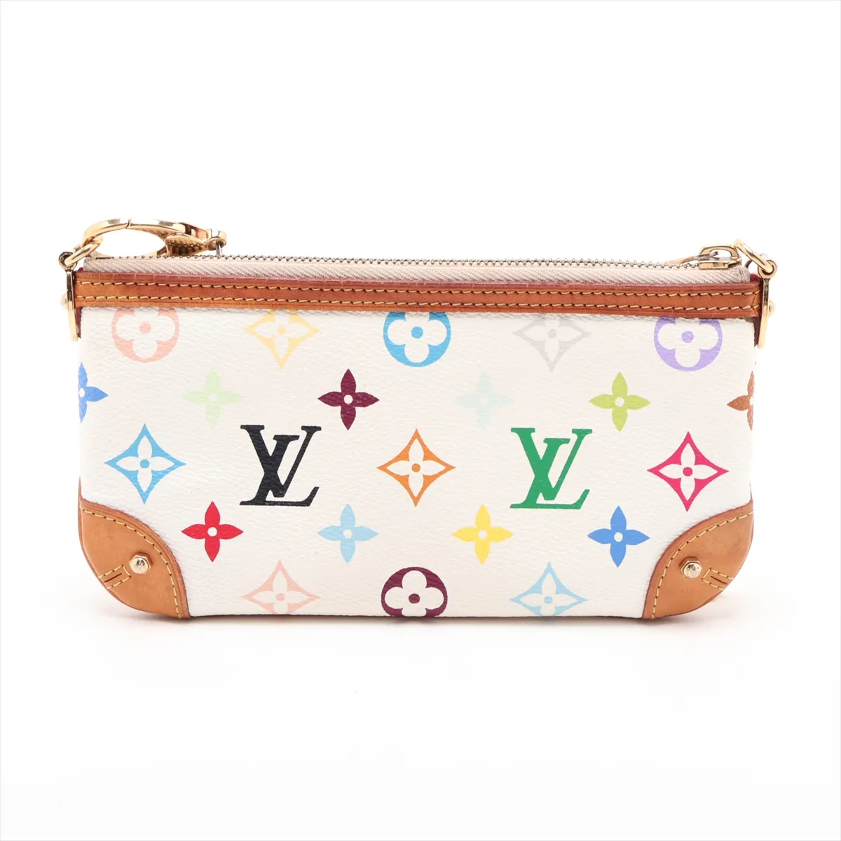 Multicolor Pochette Mira MM M60096 AA5018 White x Brown — view 2