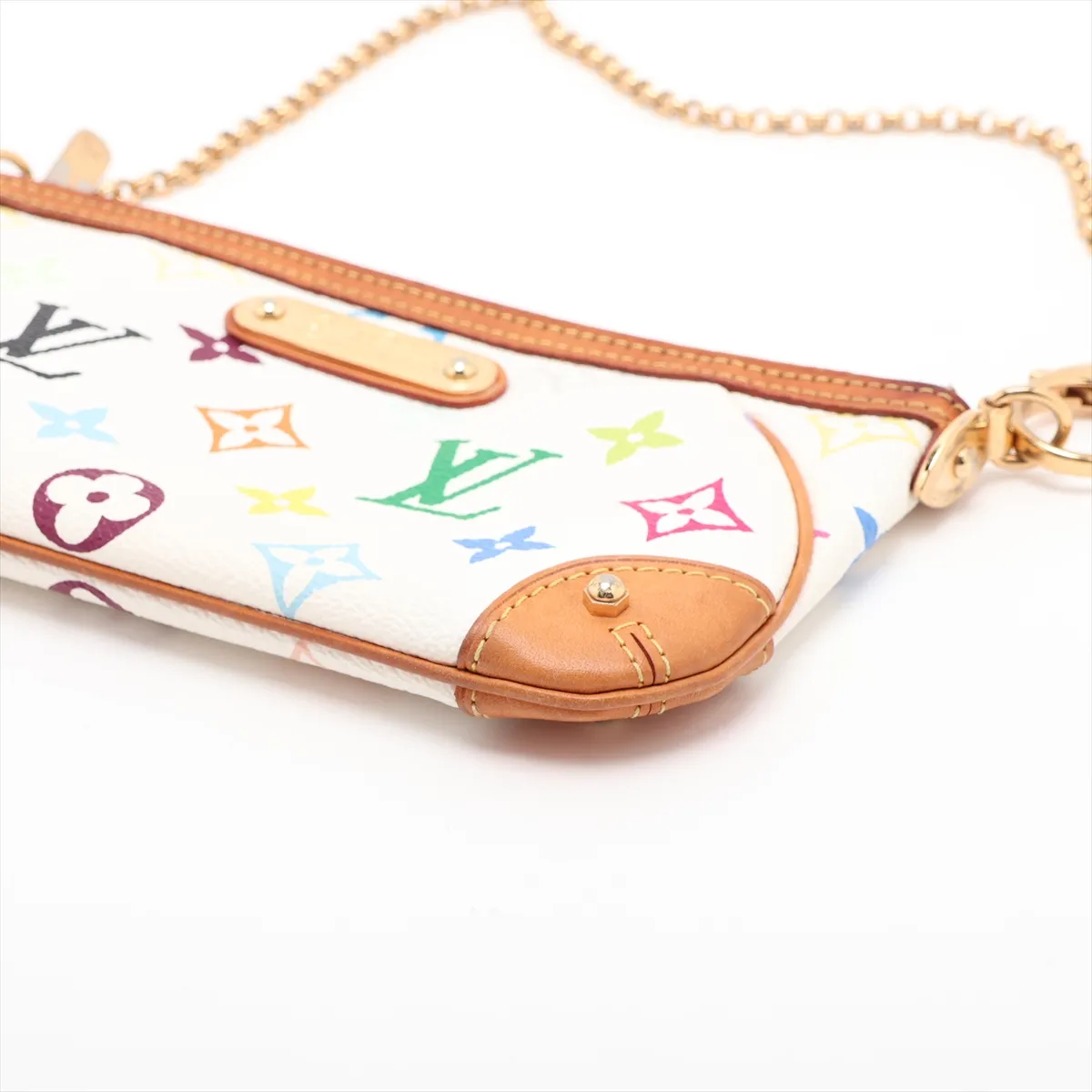 Multicolor Pochette Mira MM M60096 AA5018 White x Brown — view 3