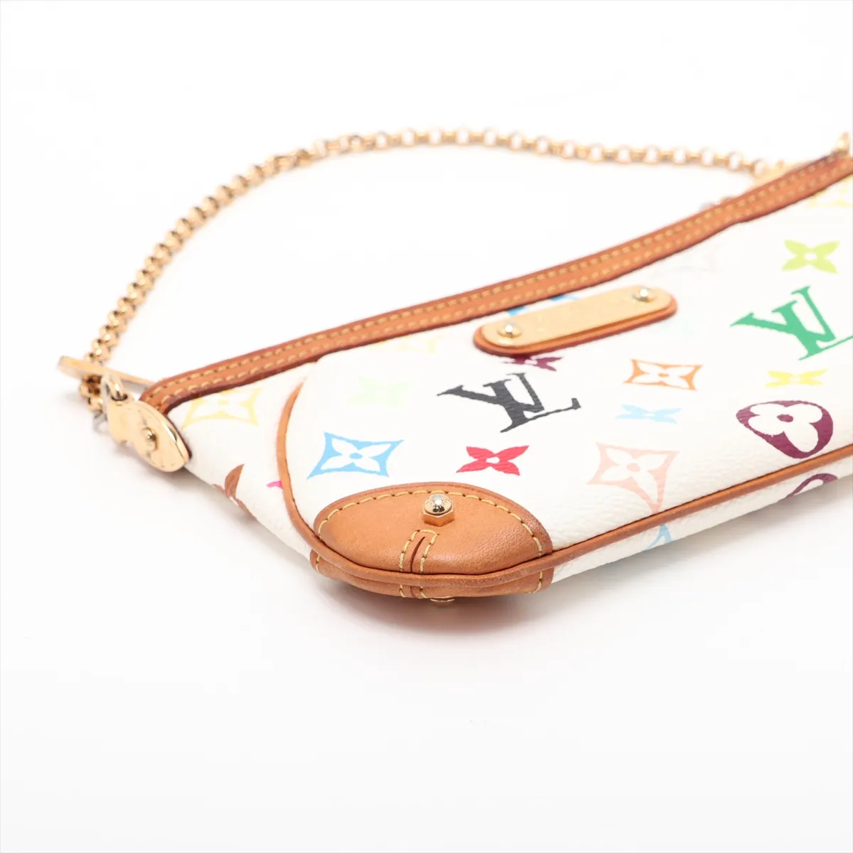 Multicolor Pochette Mira MM M60096 AA5018 White x Brown — view 4