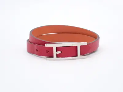 B-A-P Bracelet, Red & Orange, Wrist Circumference Approx. 17cm