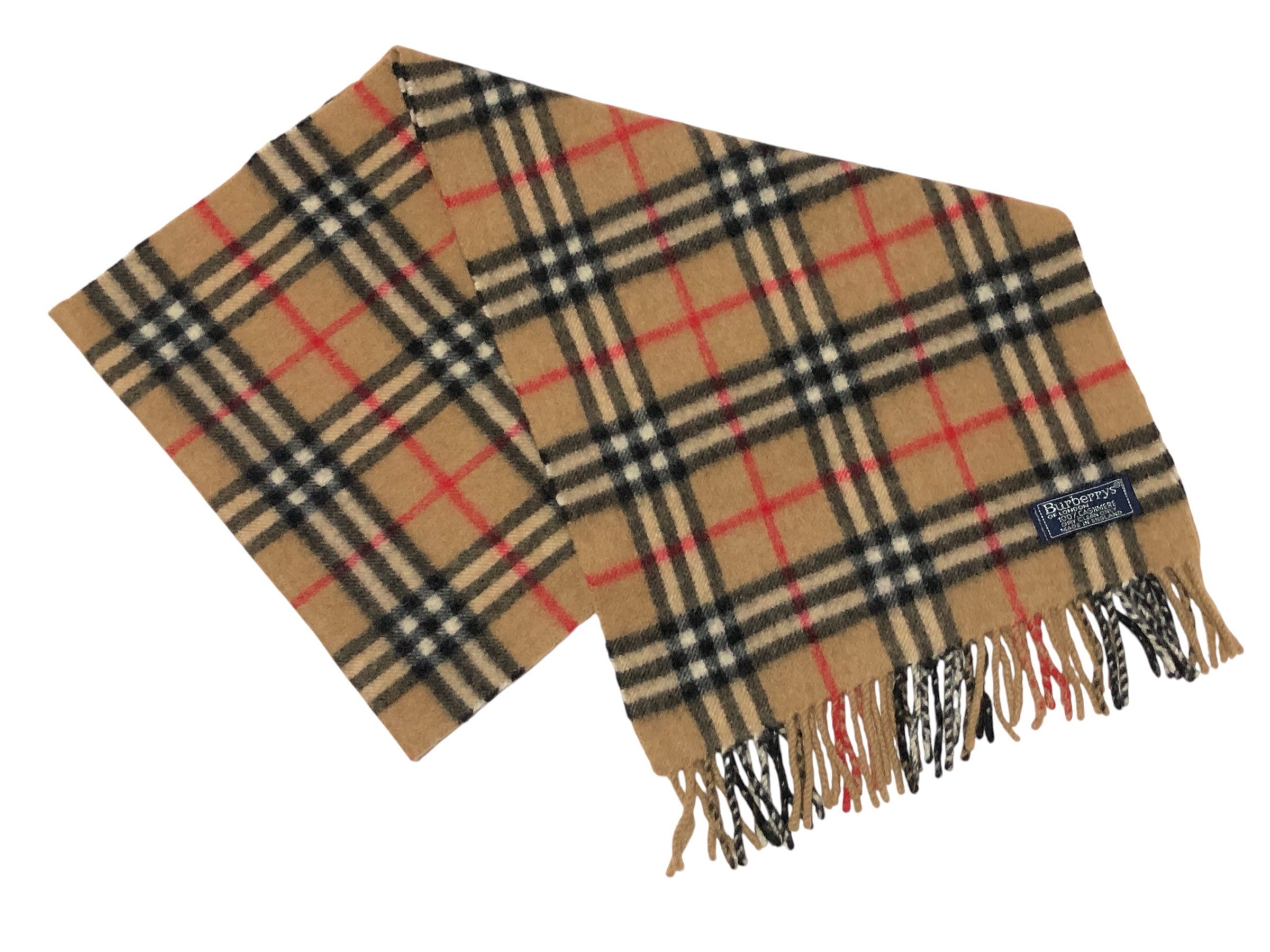 scarf, Nova check pattern, 100% cashmere.