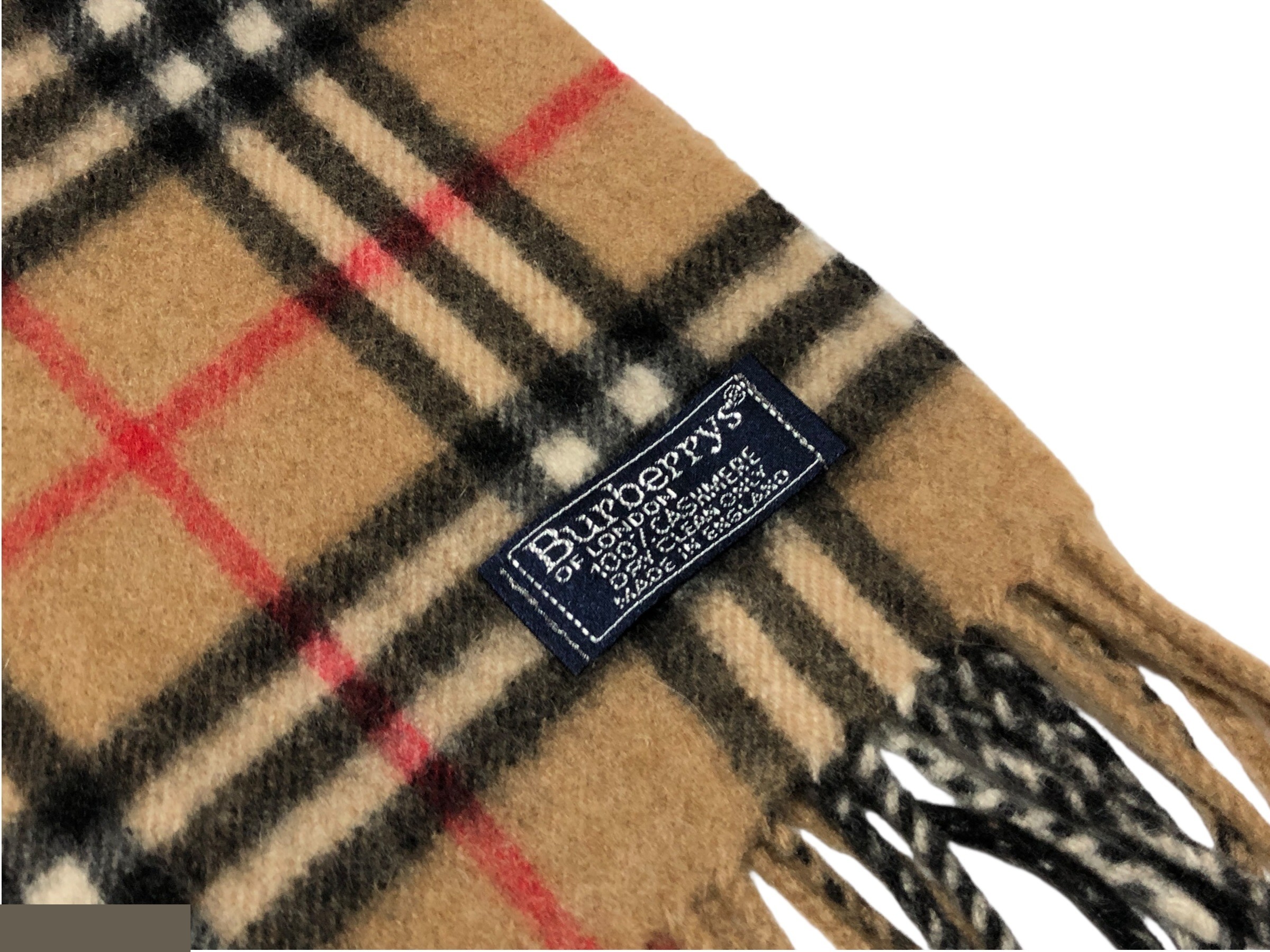 scarf, Nova check pattern, 100% cashmere. — view 2