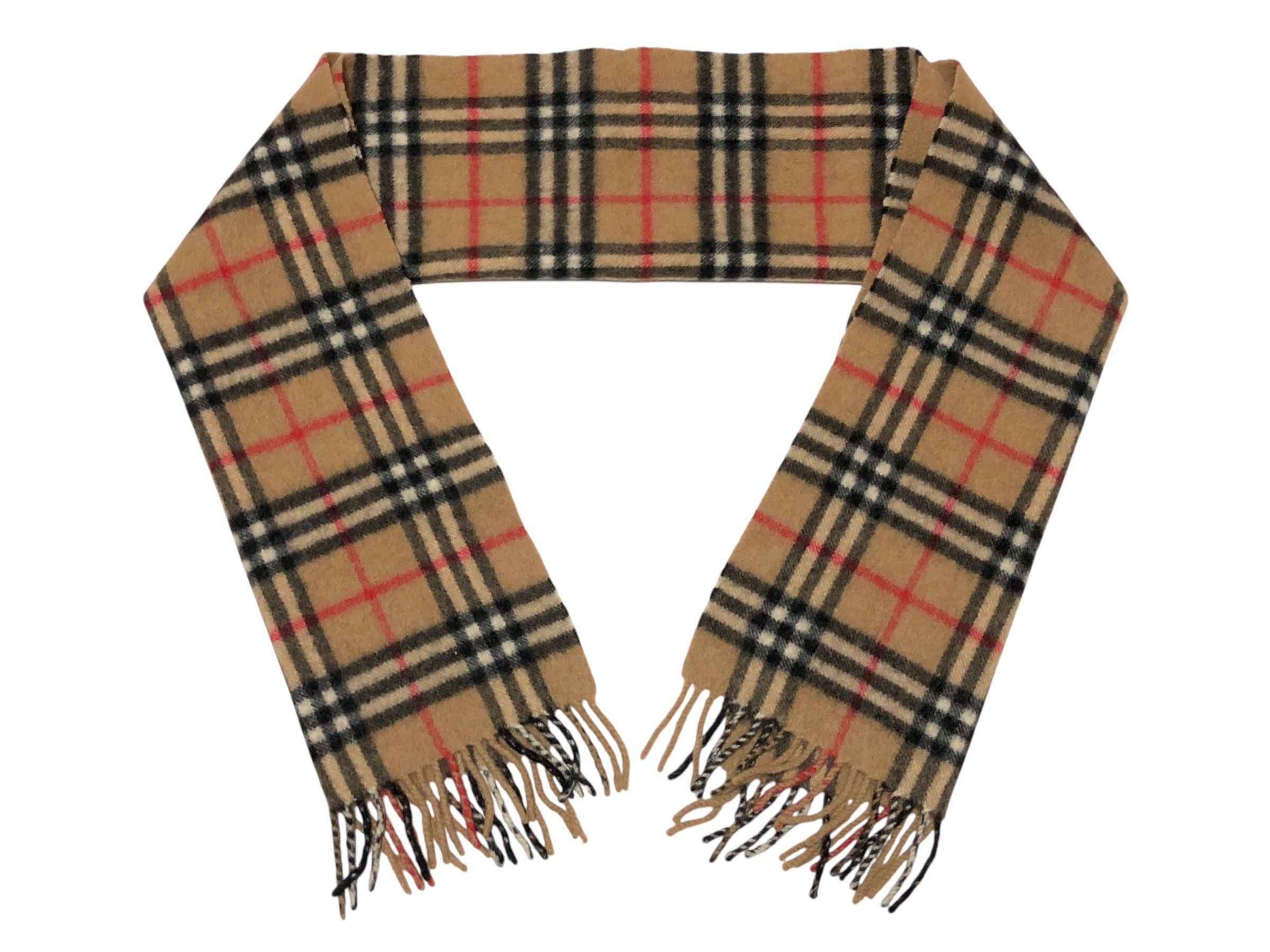 scarf, Nova check pattern, 100% cashmere. — view 3