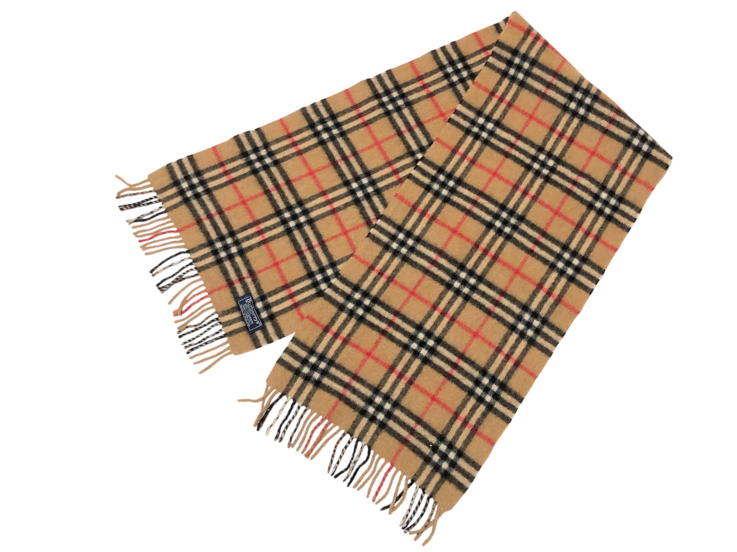 scarf, Nova check pattern, 100% cashmere. — view 5