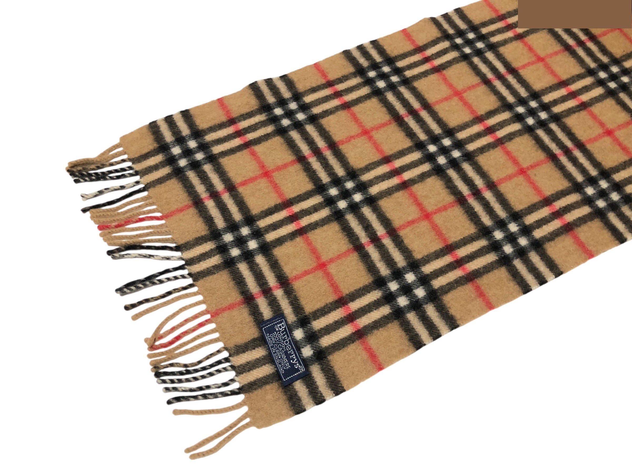 scarf, Nova check pattern, 100% cashmere. — view 6