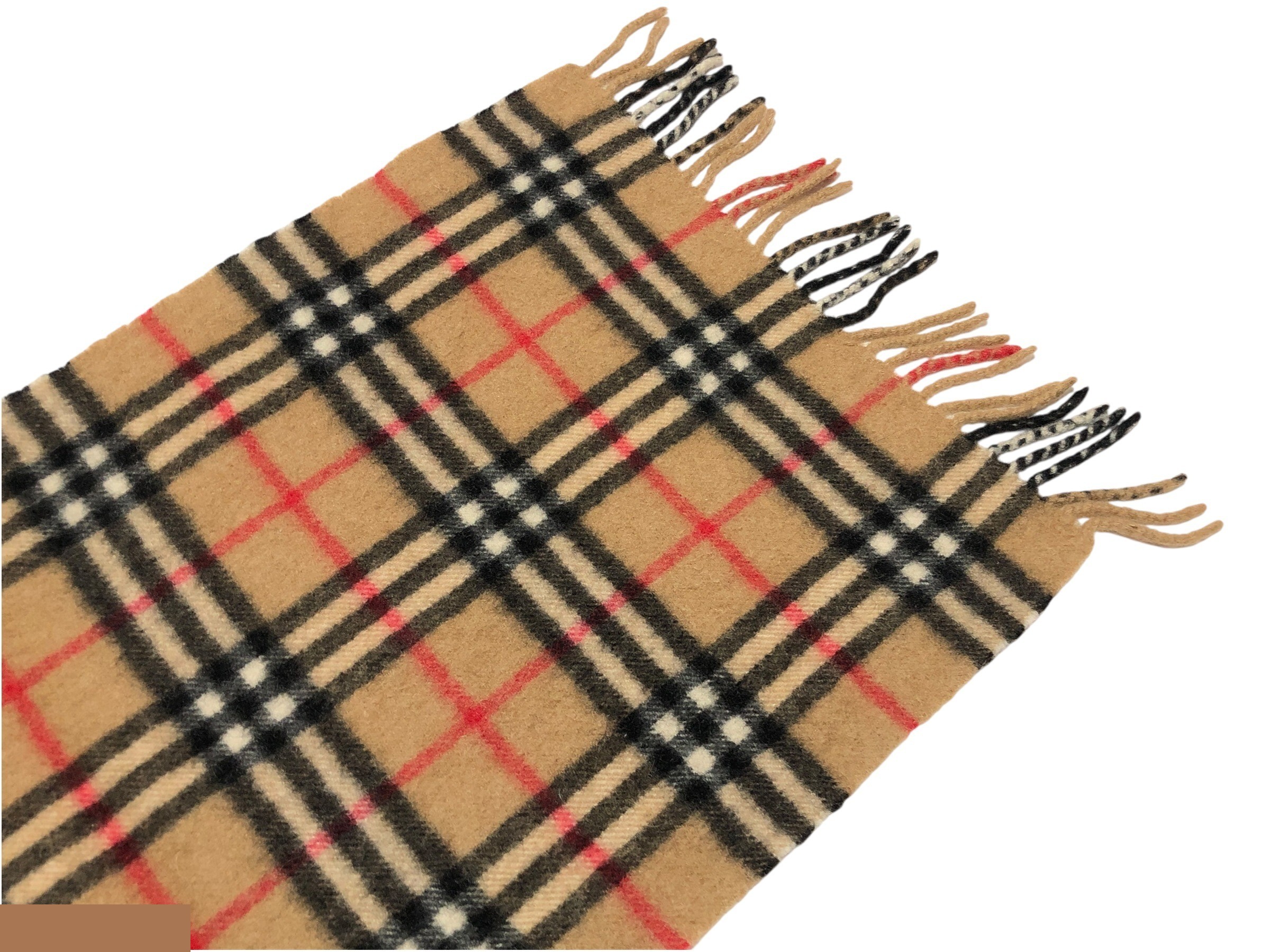 scarf, Nova check pattern, 100% cashmere. — view 8