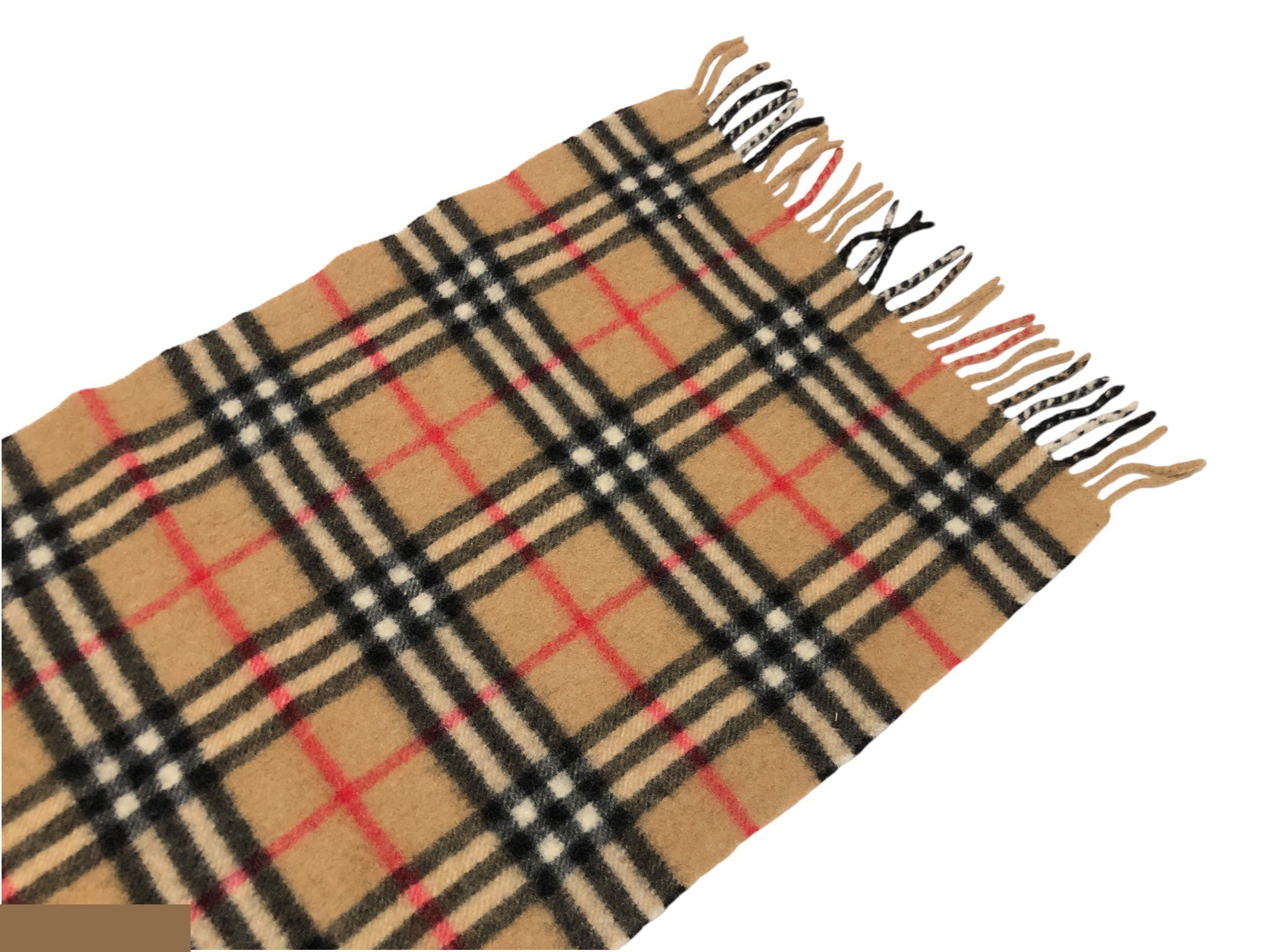 scarf, Nova check pattern, 100% cashmere. — view 9