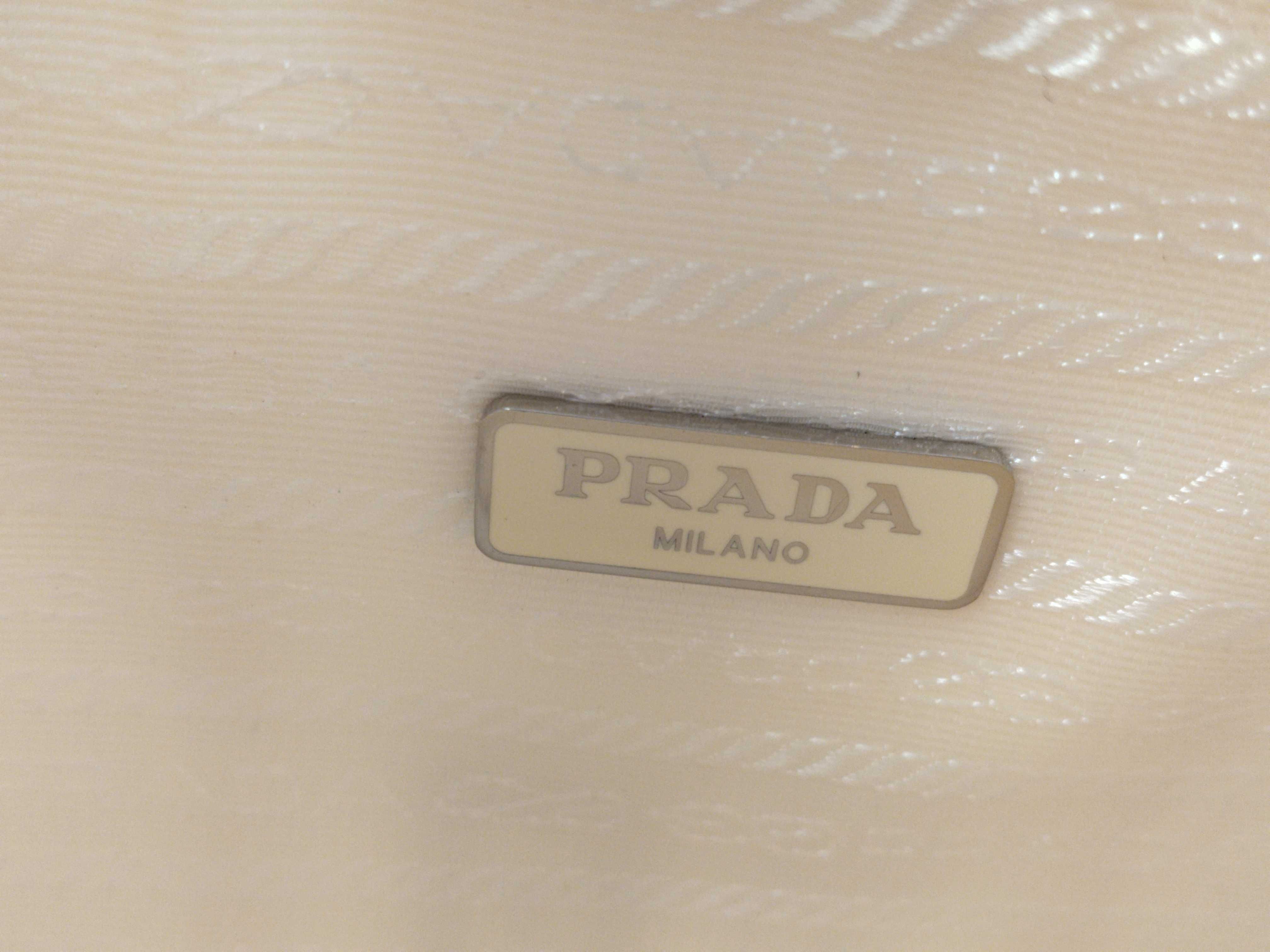 Nylon Prada Tessuto Nylon Handbag White 1NE515 Handbag — view 12
