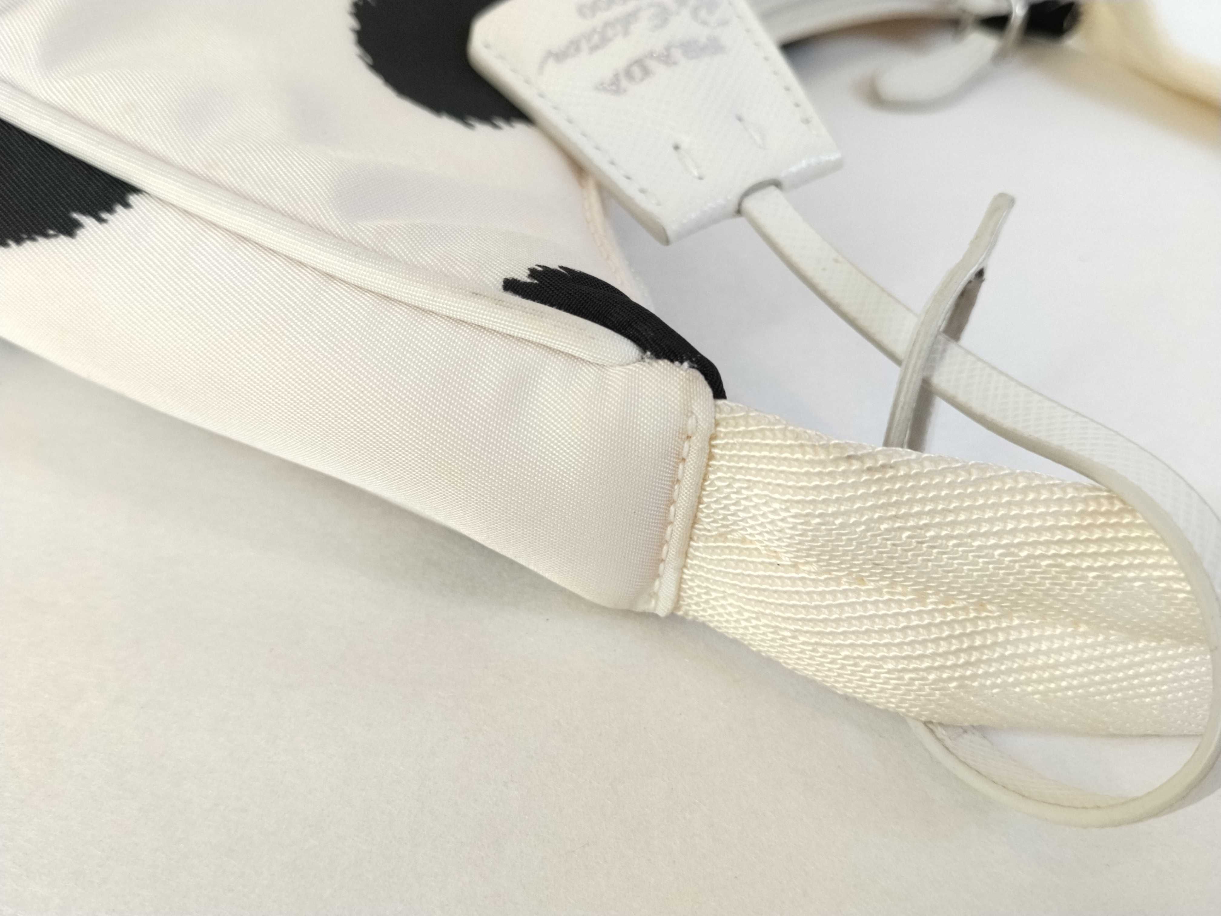 Nylon Prada Tessuto Nylon Handbag White 1NE515 Handbag — view 6