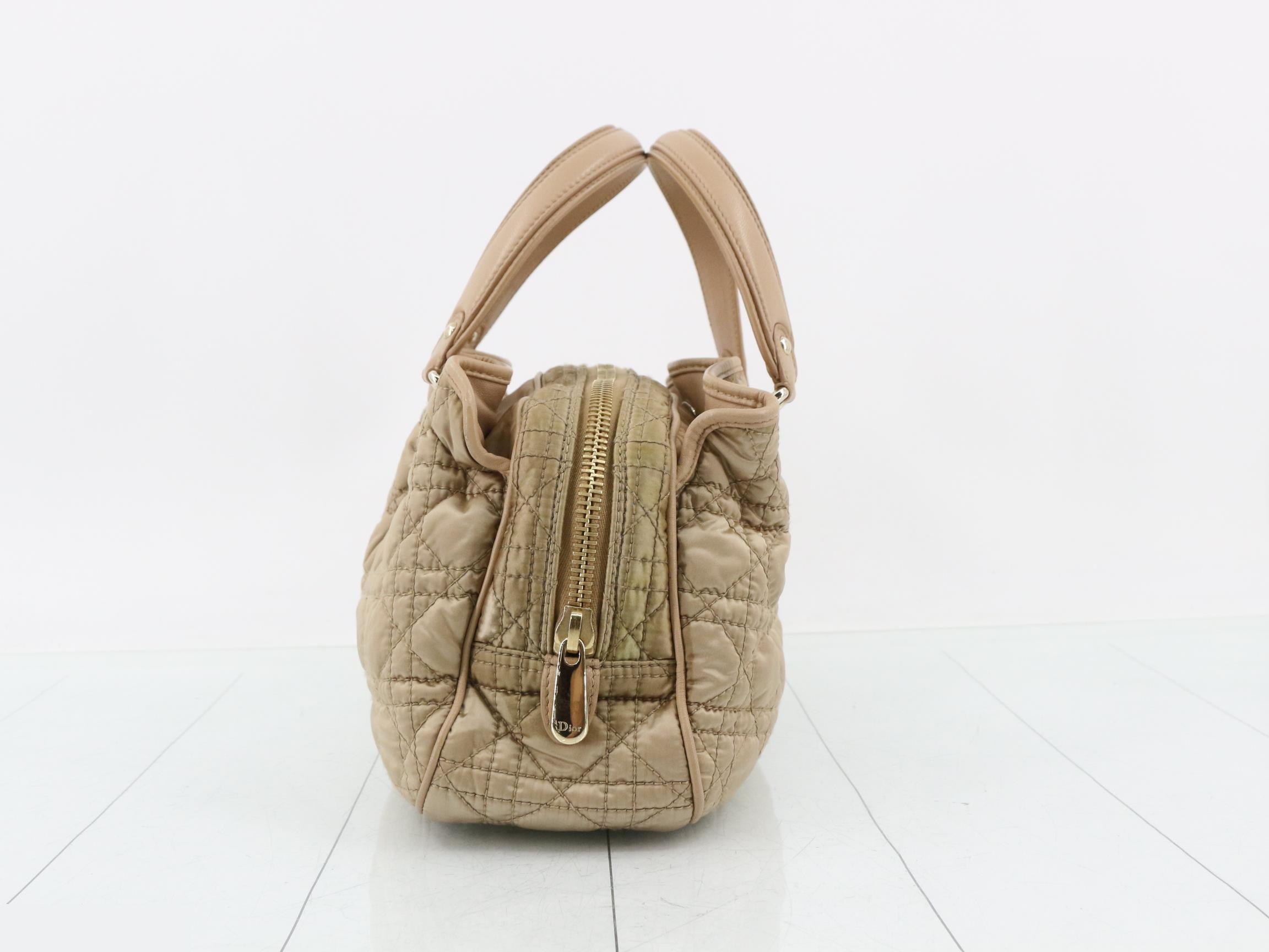 Nylon x leather quilted tote bag — view 4