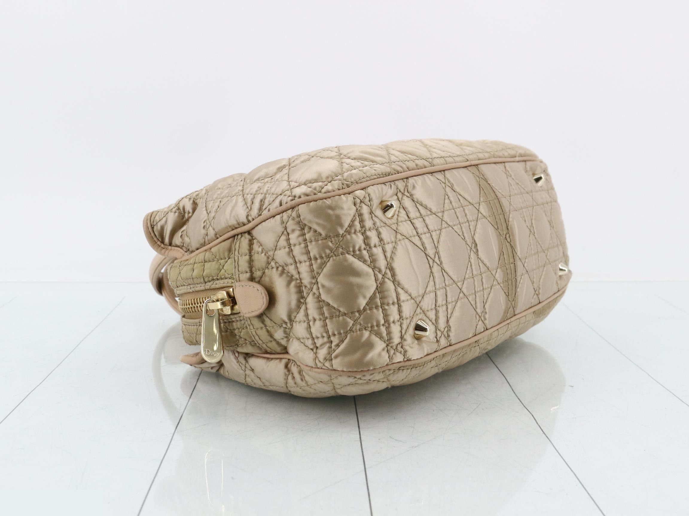 Nylon x leather quilted tote bag — view 5