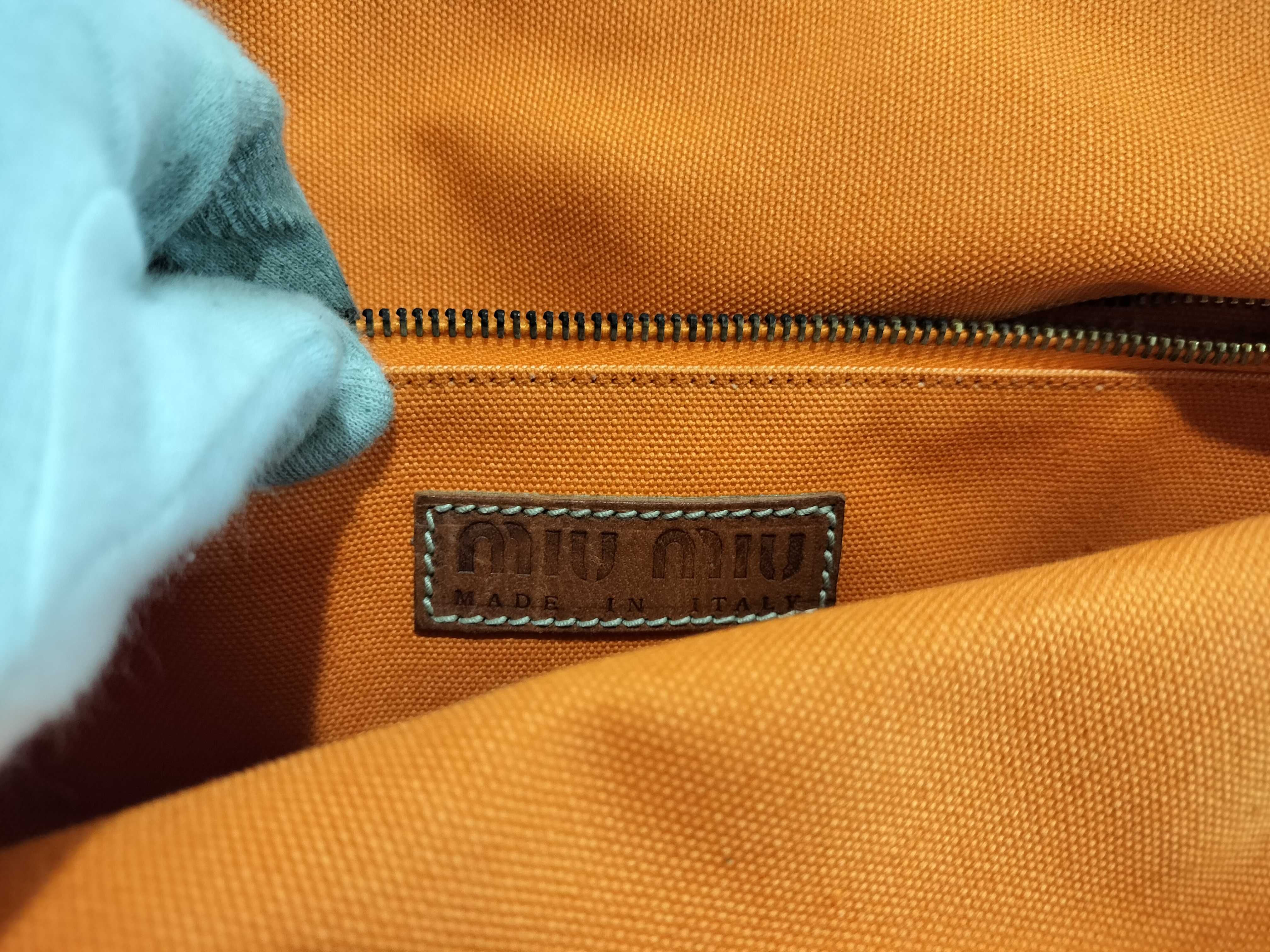 handbag, canvas, orange. — view 11
