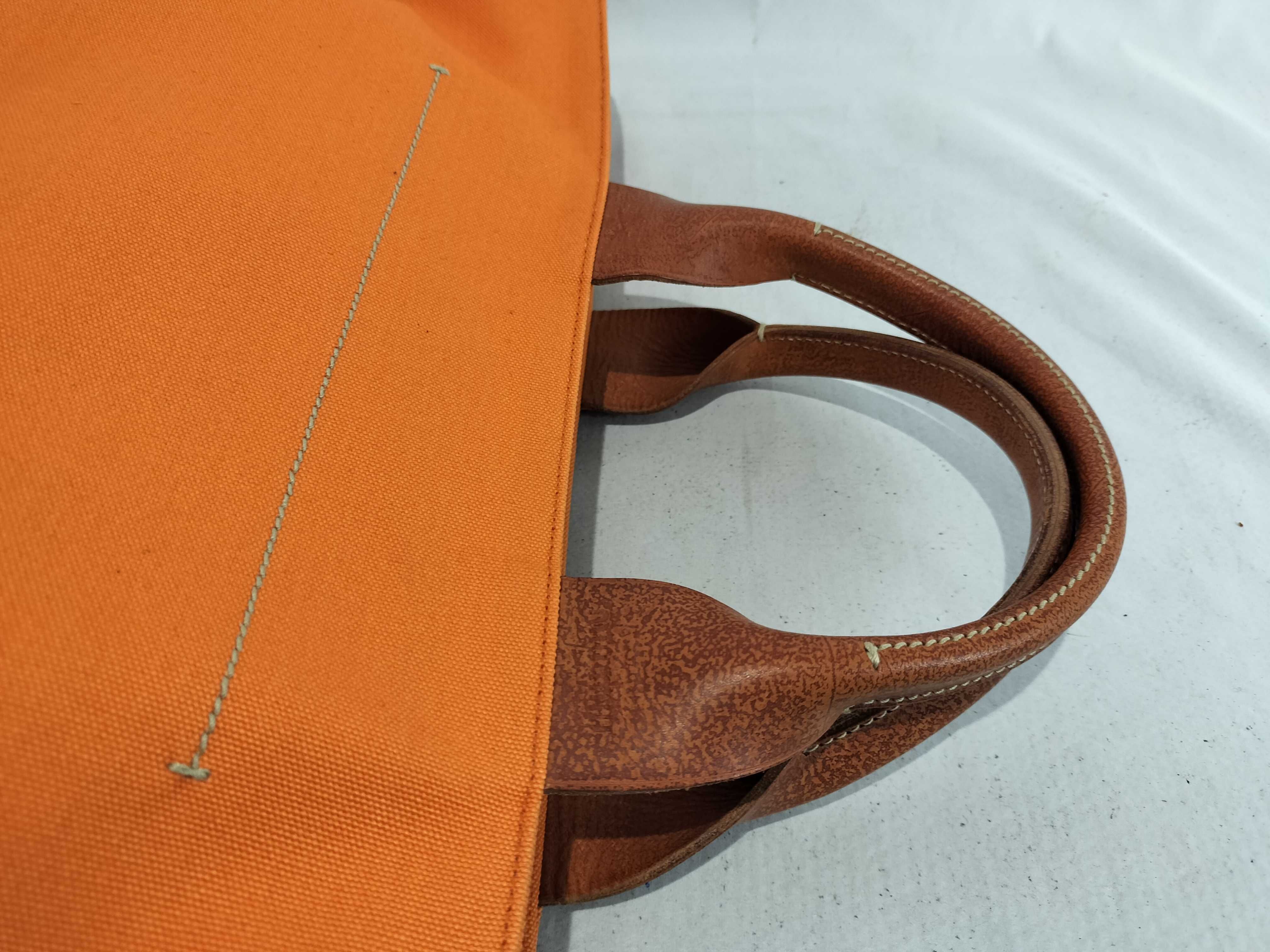 handbag, canvas, orange. — view 3