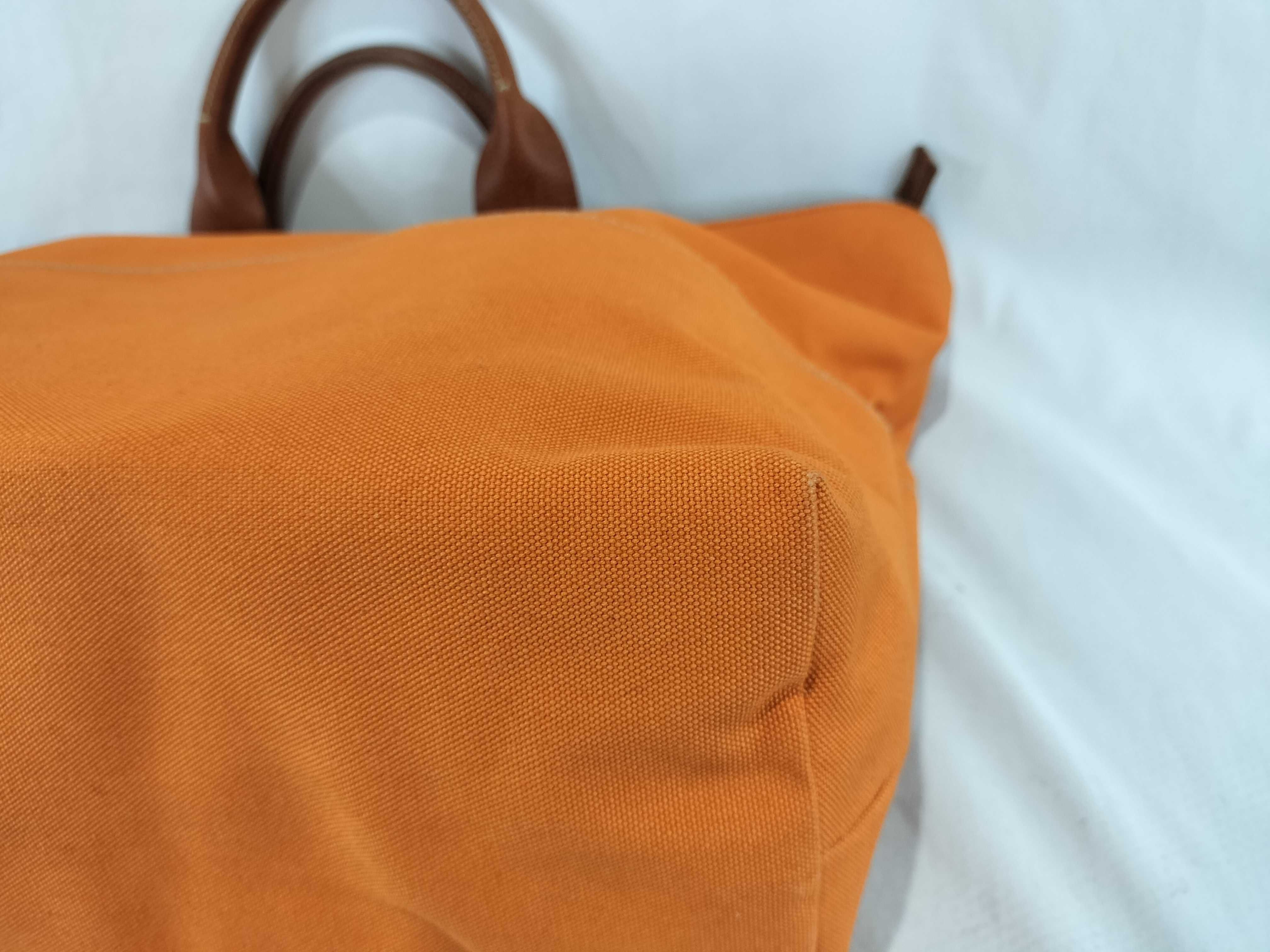 handbag, canvas, orange. — view 6