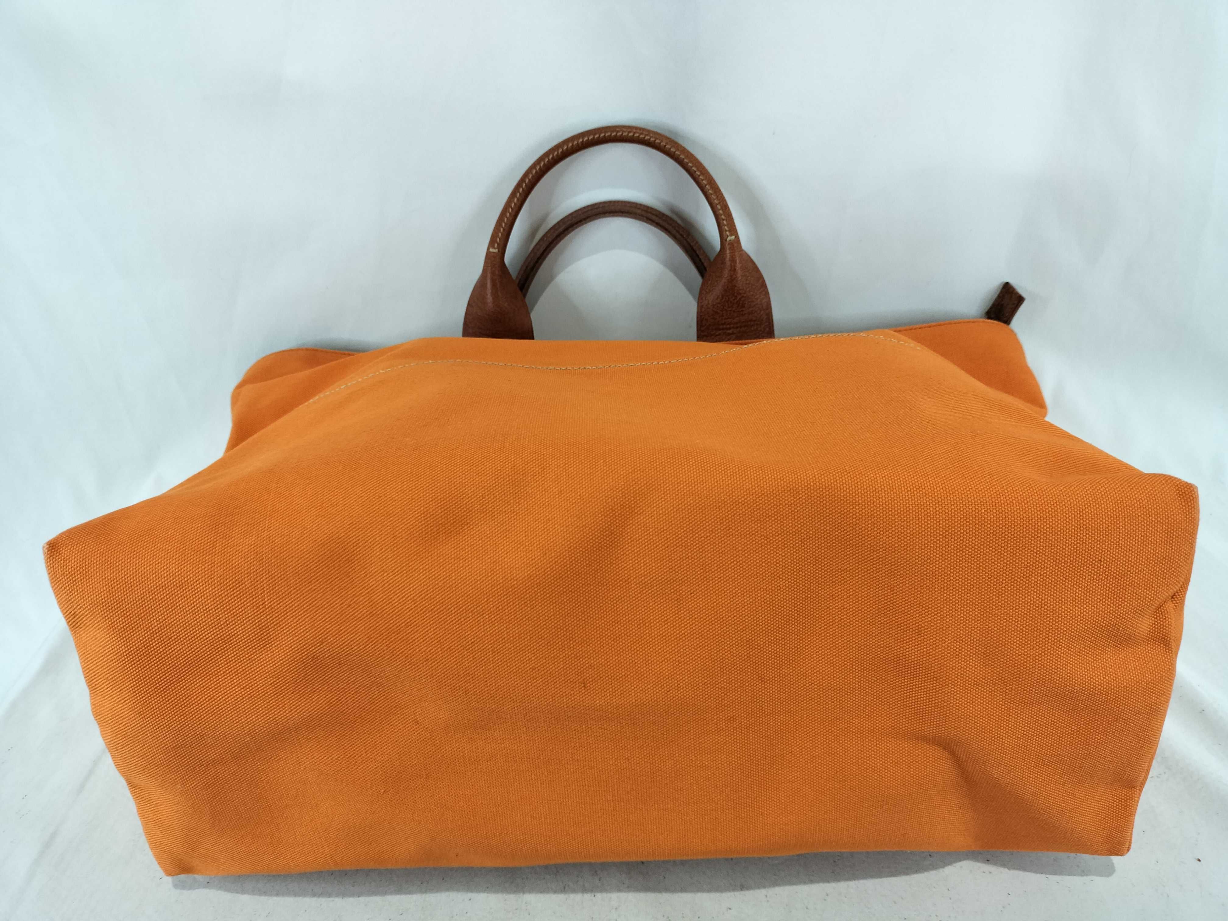 handbag, canvas, orange. — view 7