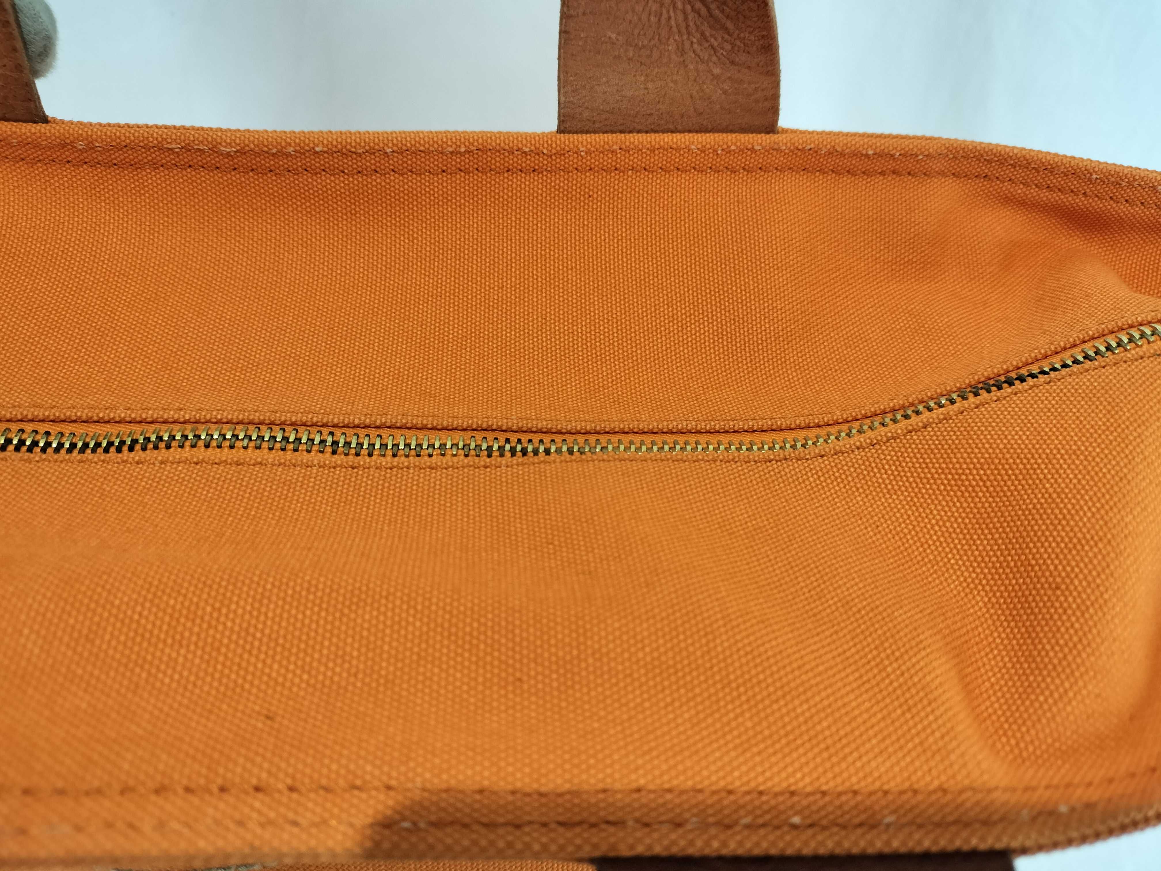 handbag, canvas, orange. — view 8