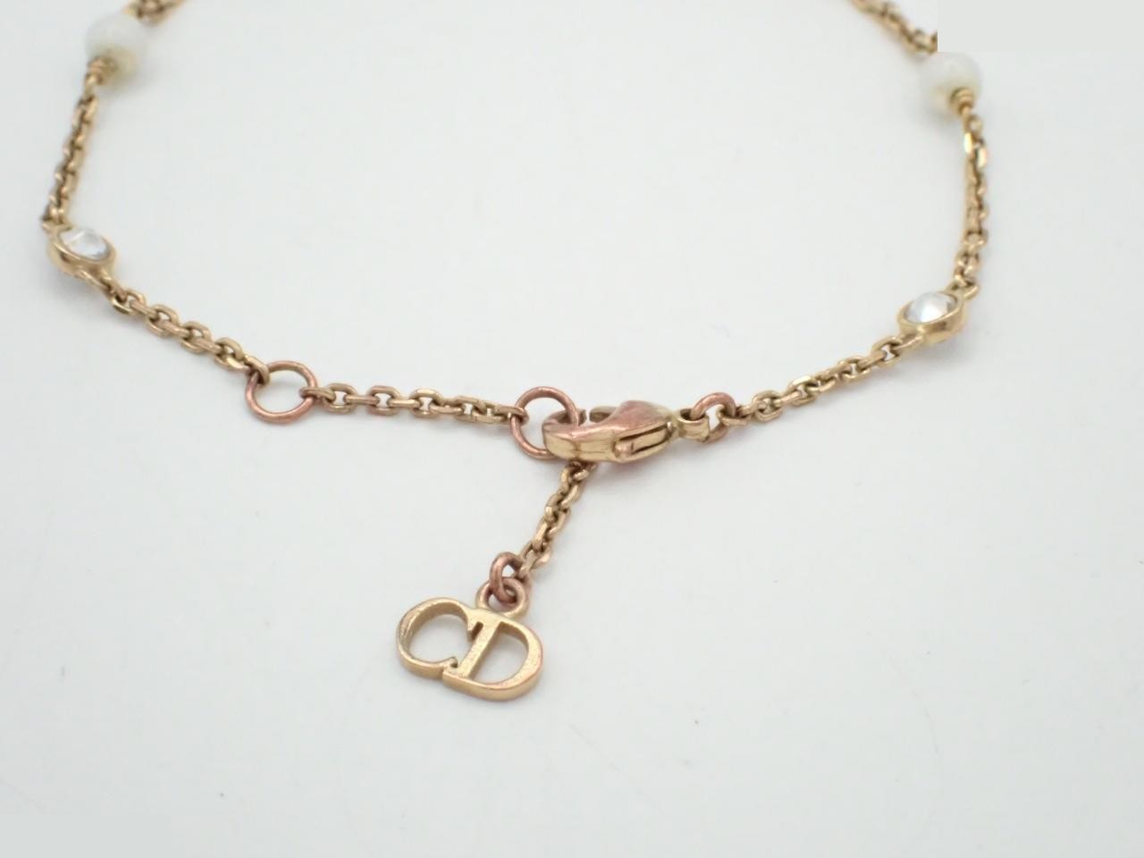 rhinestone bracelet, gold, wrist circumference approximately 18cm — view 3