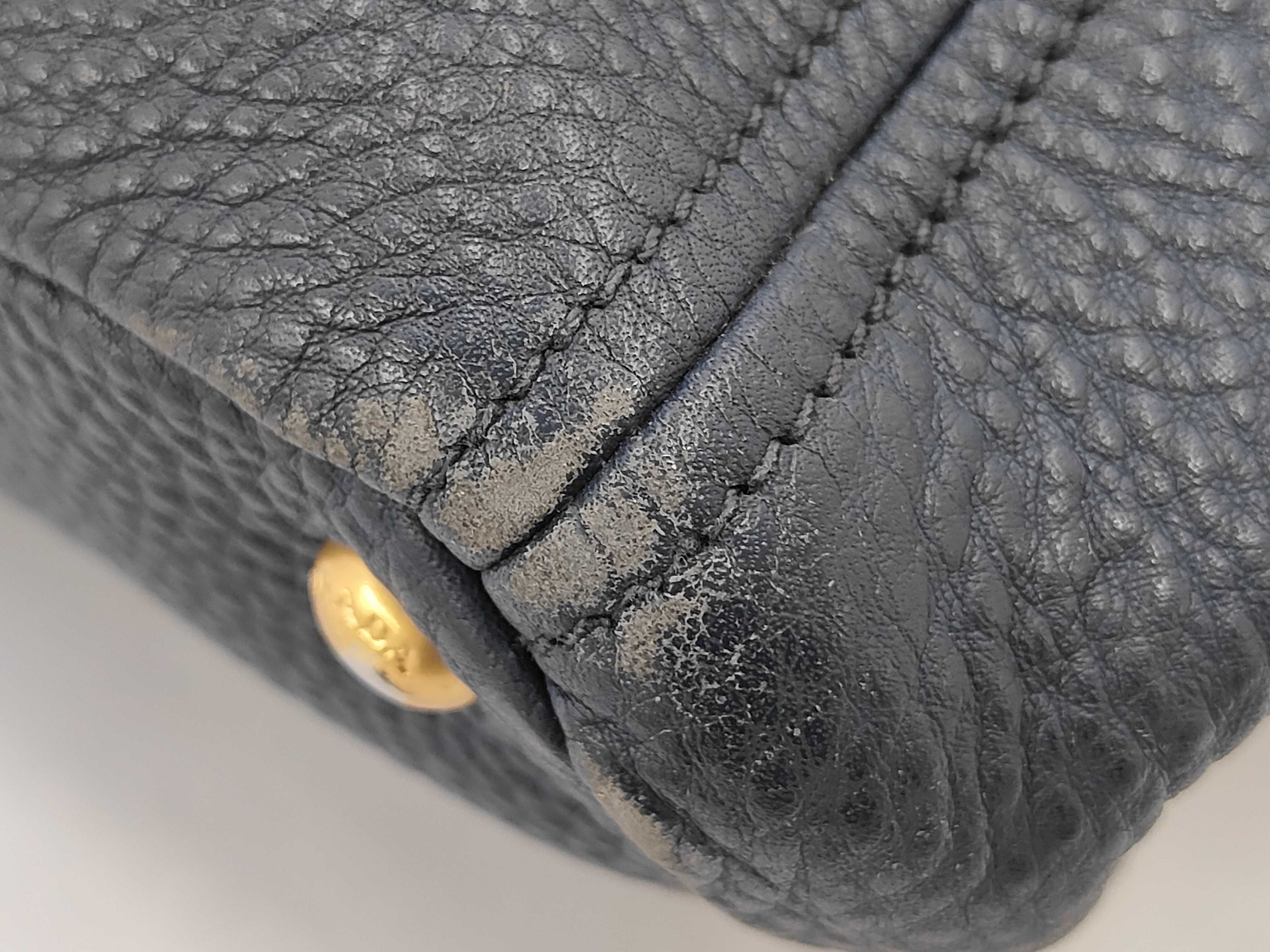 BAG LEATHER 2WAY SHOULDER NAVY BN2435 Handbag — view 3