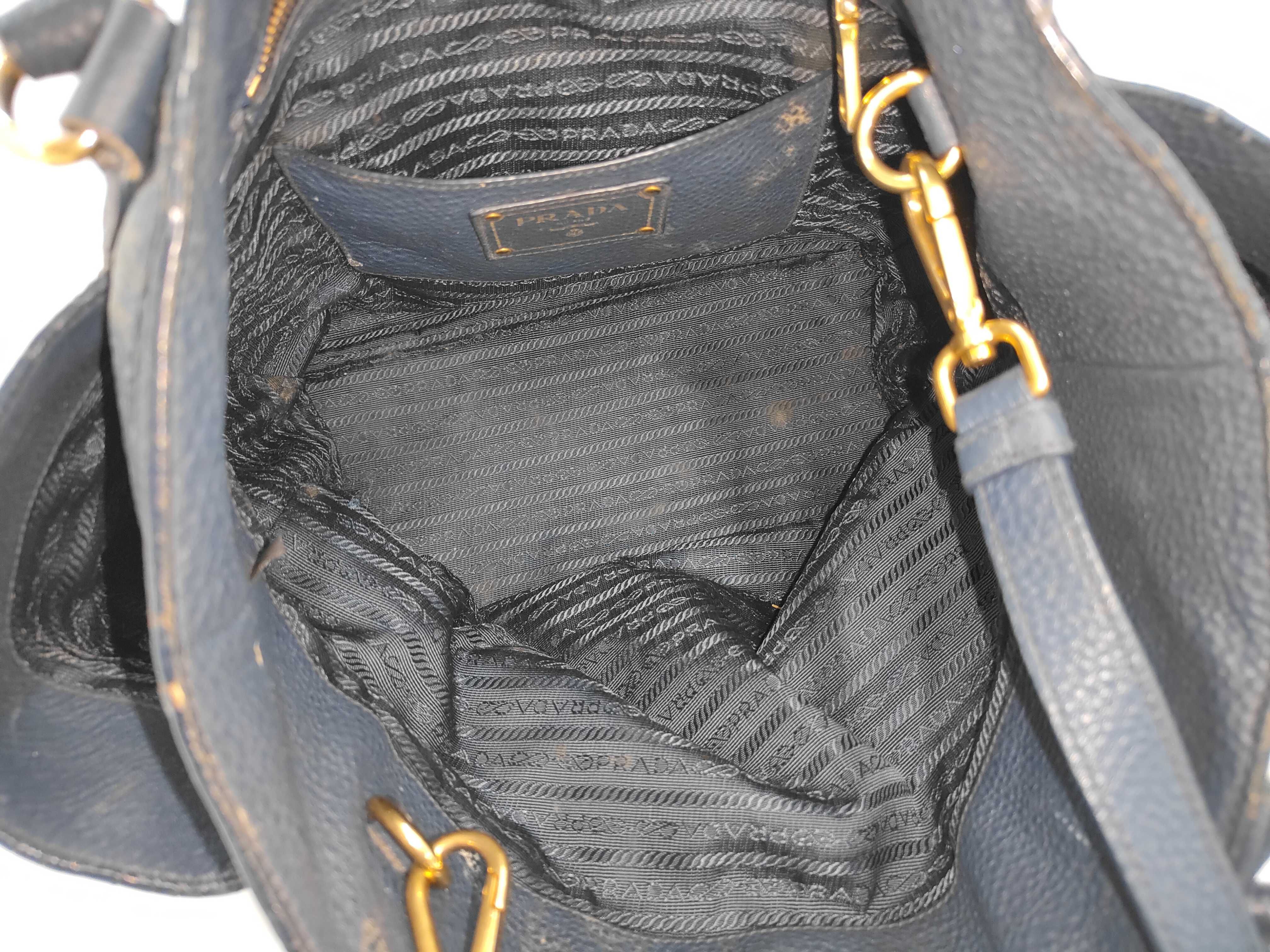 BAG LEATHER 2WAY SHOULDER NAVY BN2435 Handbag — view 9