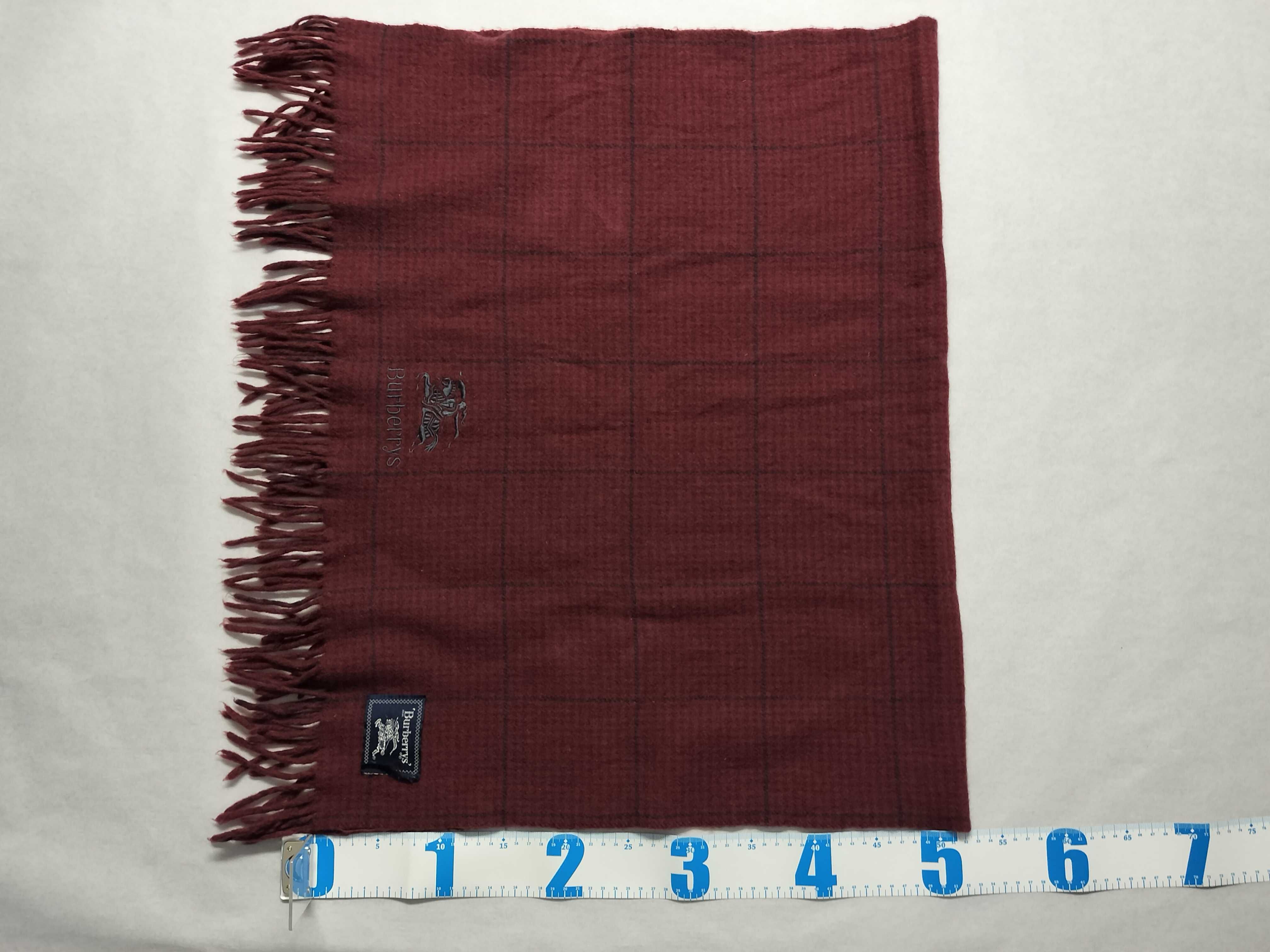 Nova Check lap blanket/shawl, Bordeaux, and other accessories. — view 3