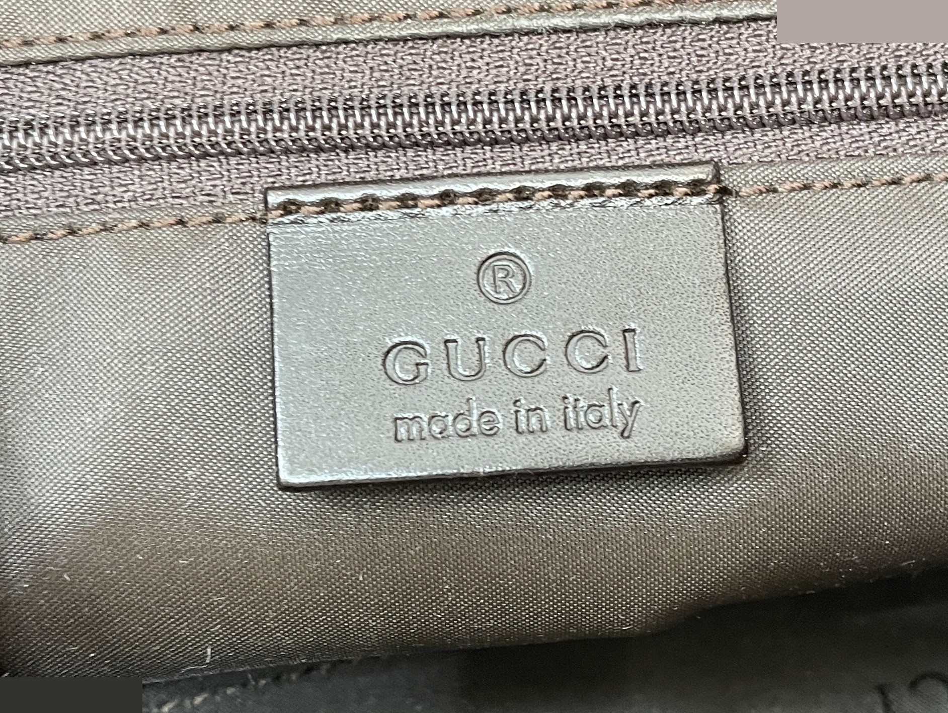 Vintage Gucci nylon semi-shoulder bag, black — view 11