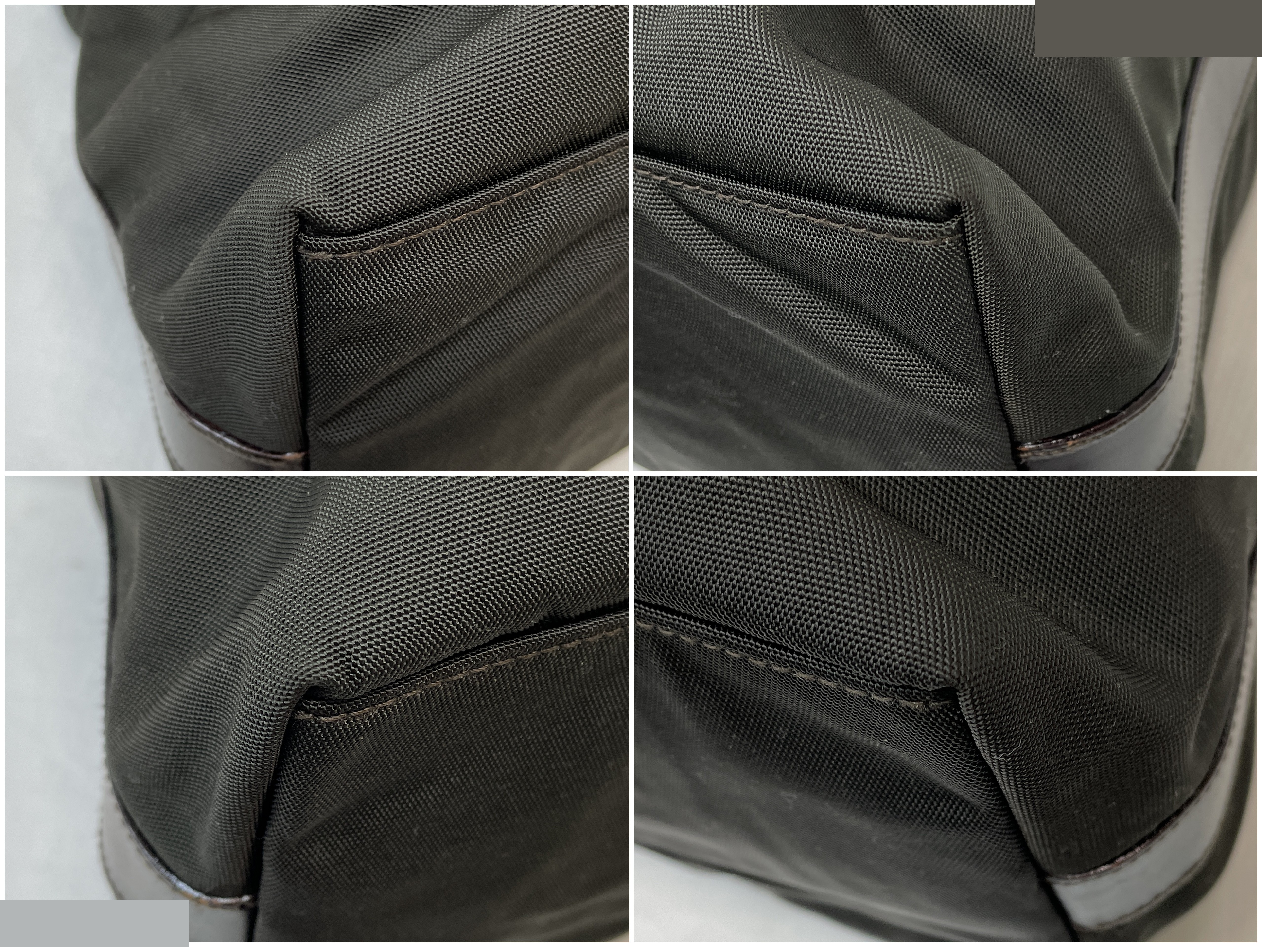 Vintage Gucci nylon semi-shoulder bag, black — view 6