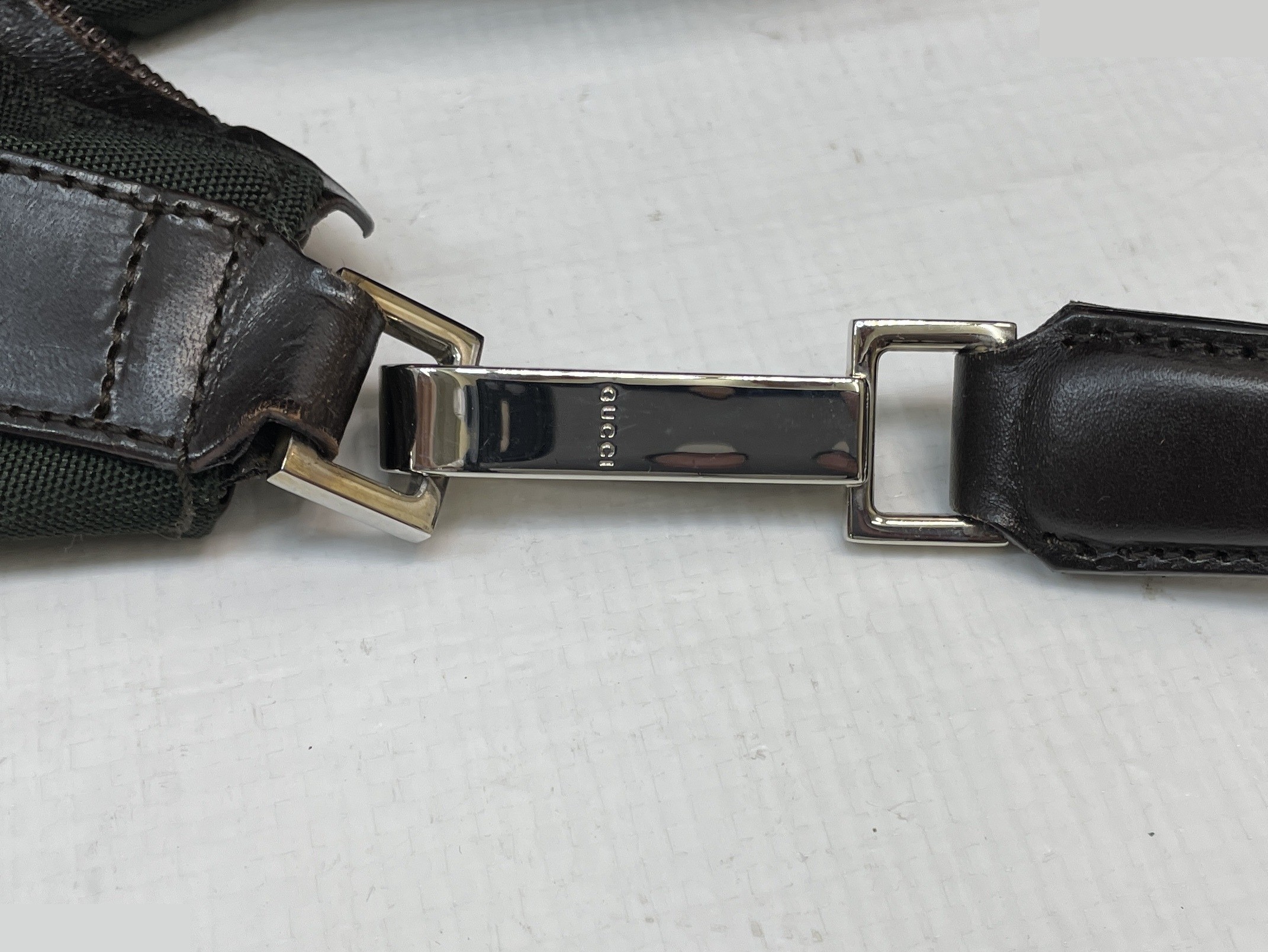 Vintage Gucci nylon semi-shoulder bag, black — view 10