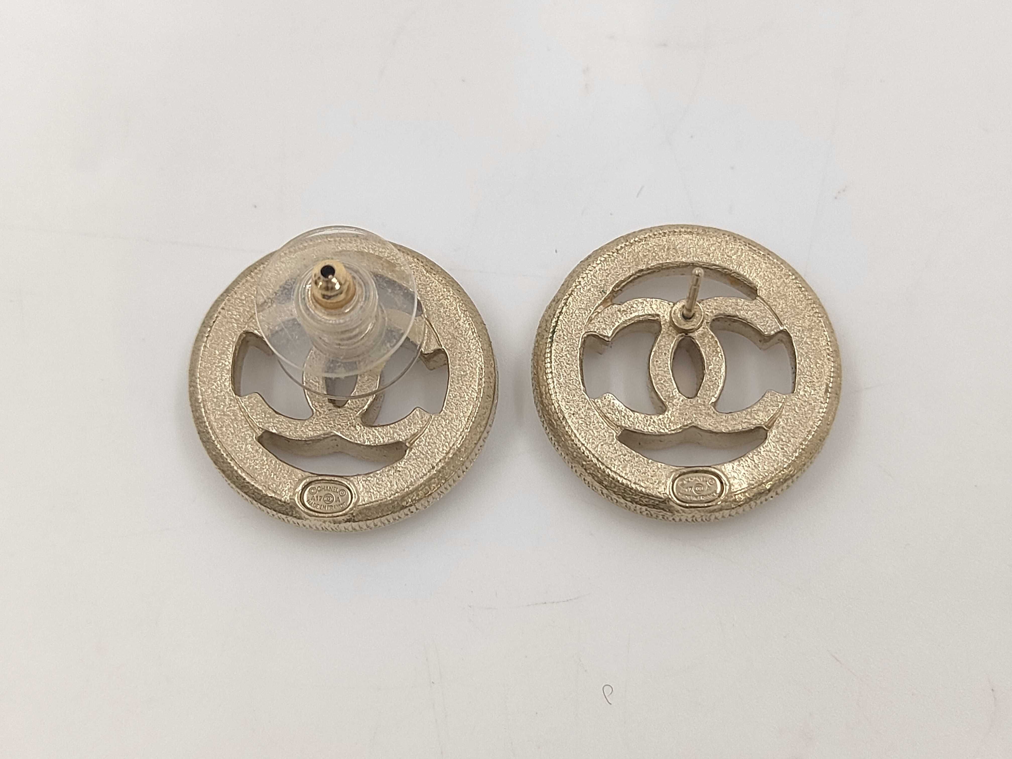 Earrings with GP Hardware and Faux Pearls (A17A) — view 2