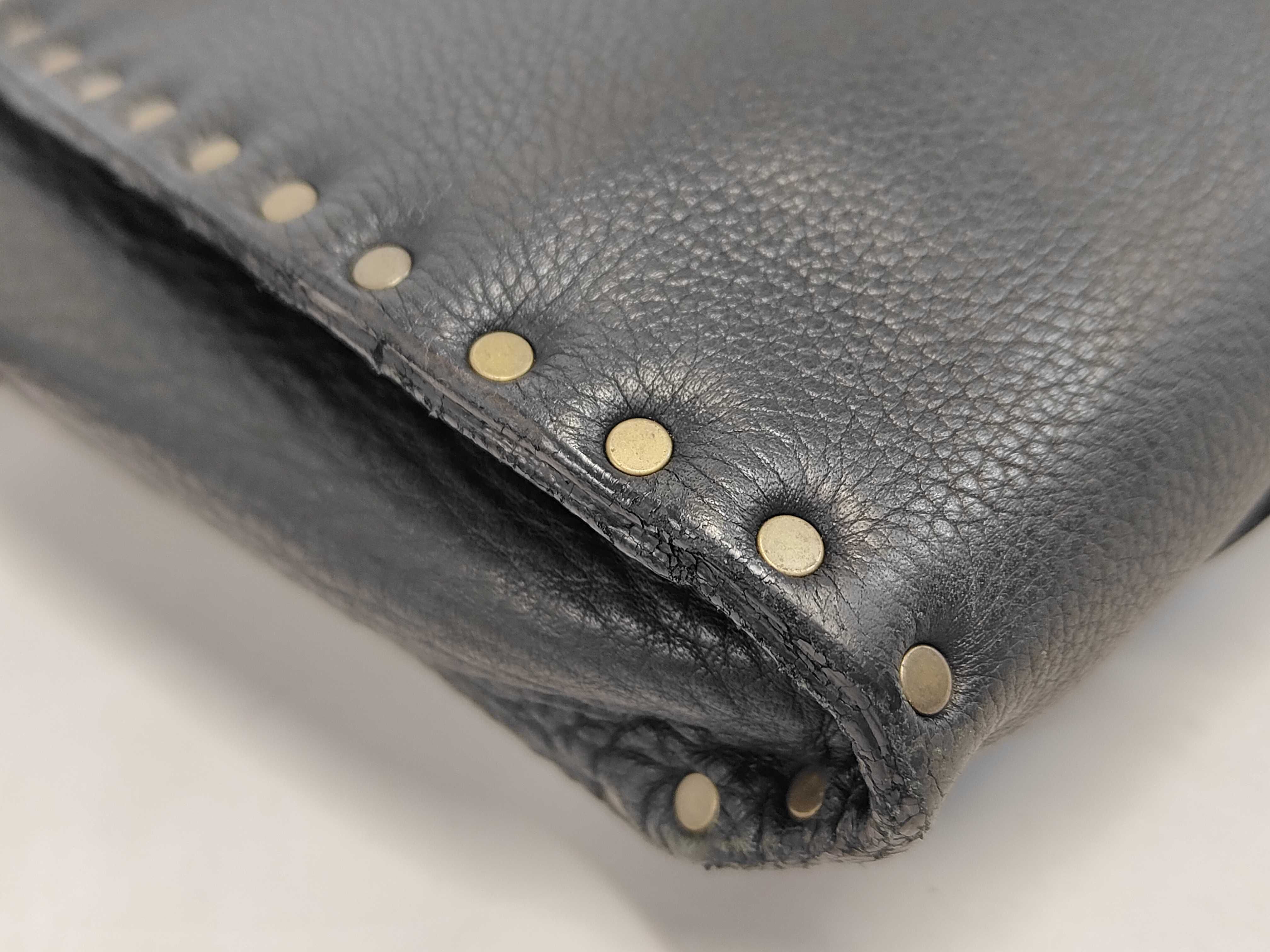 Studded Shoulder Bag, Black — view 4