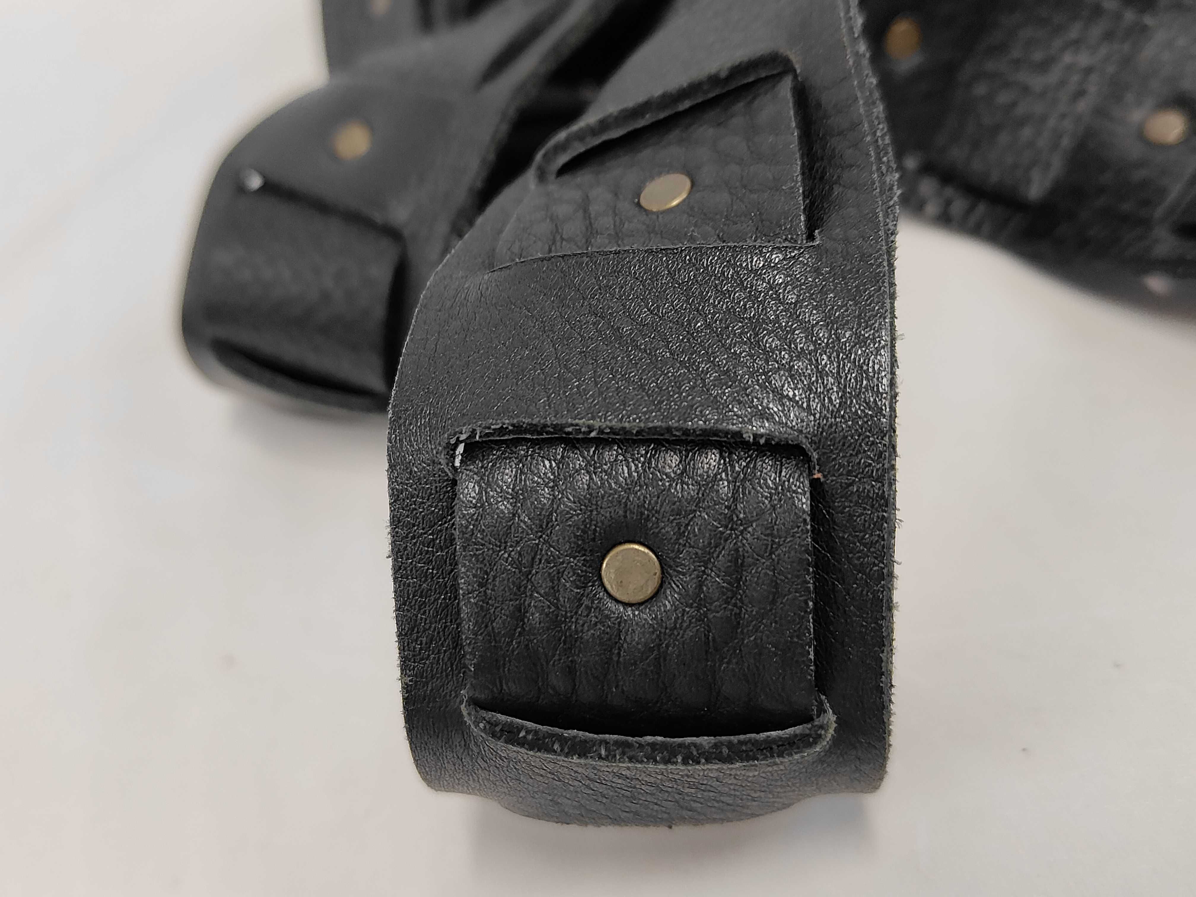 Studded Shoulder Bag, Black — view 6