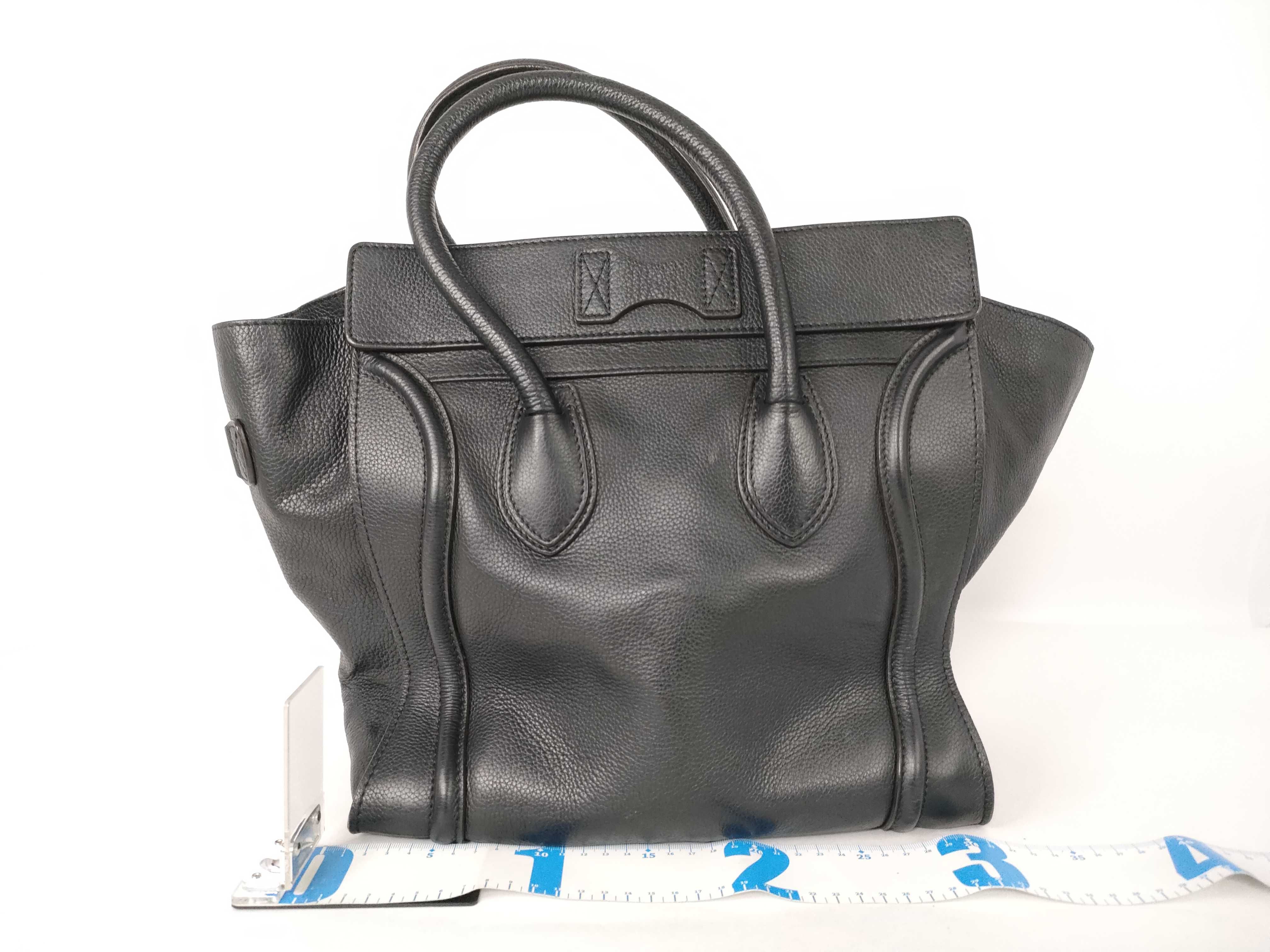 Luggage Mini Shopper Handbag, Black — view 2