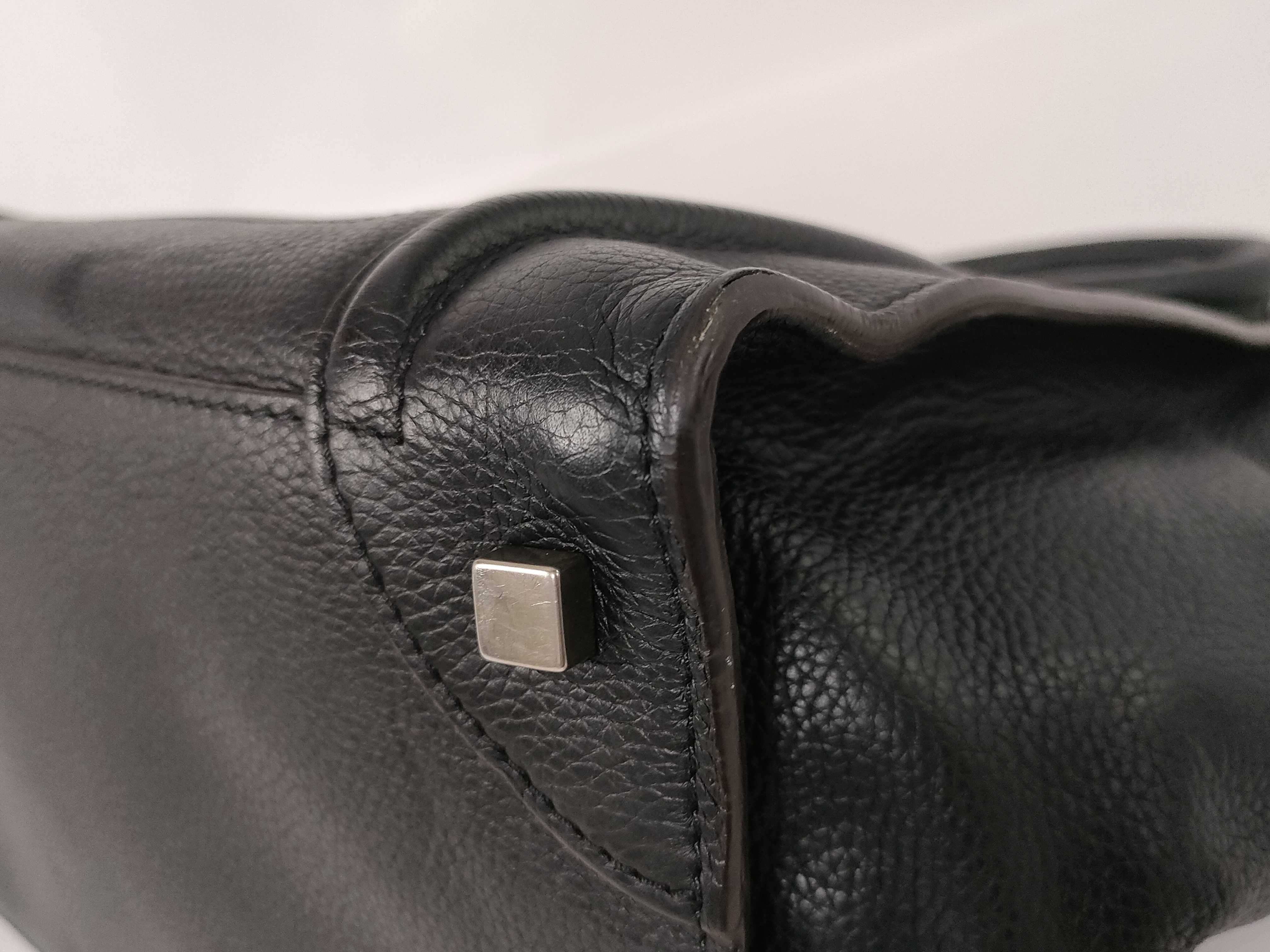 Luggage Mini Shopper Handbag, Black — view 6
