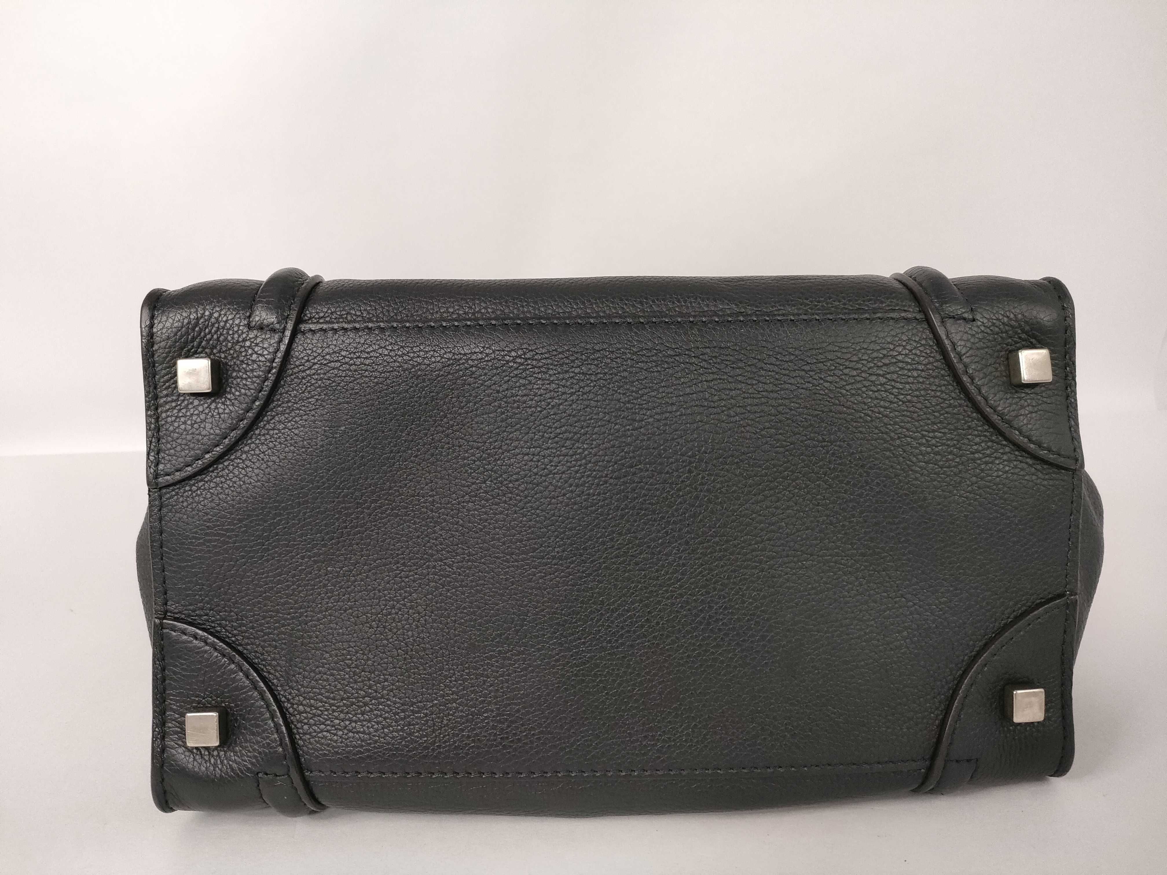 Luggage Mini Shopper Handbag, Black — view 7