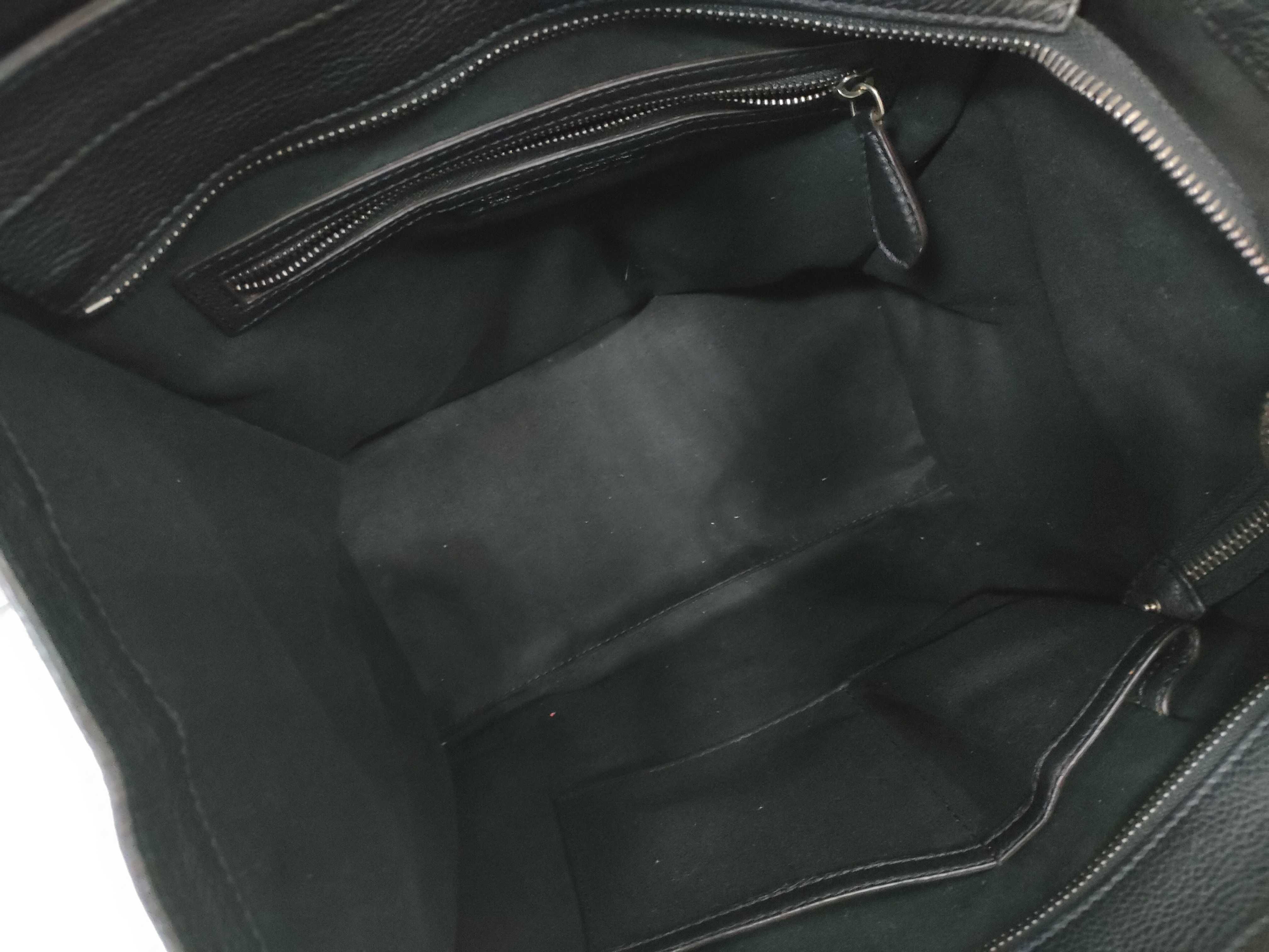 Luggage Mini Shopper Handbag, Black — view 9