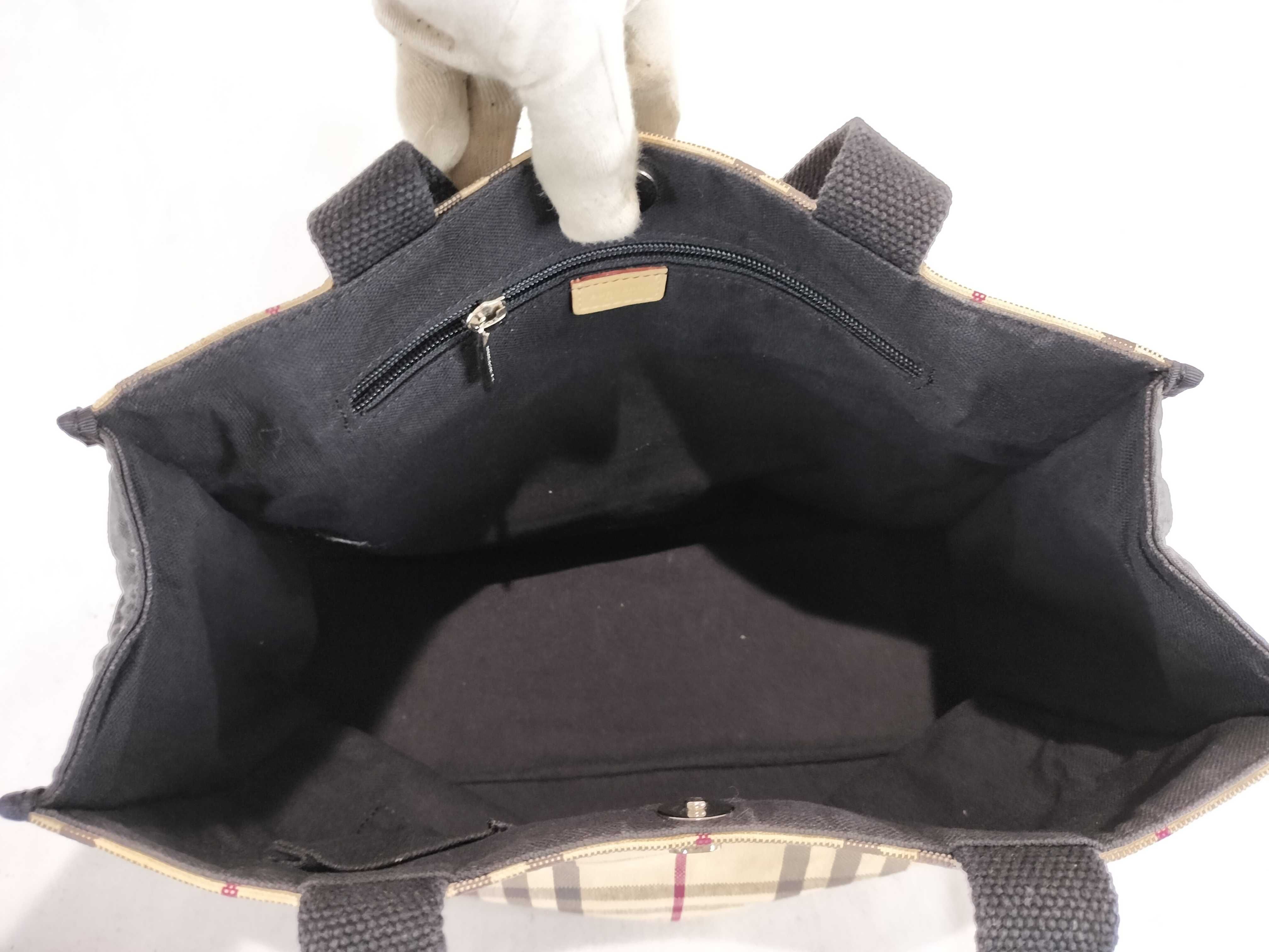 Nova Check Tote Canvas Handbag — view 9