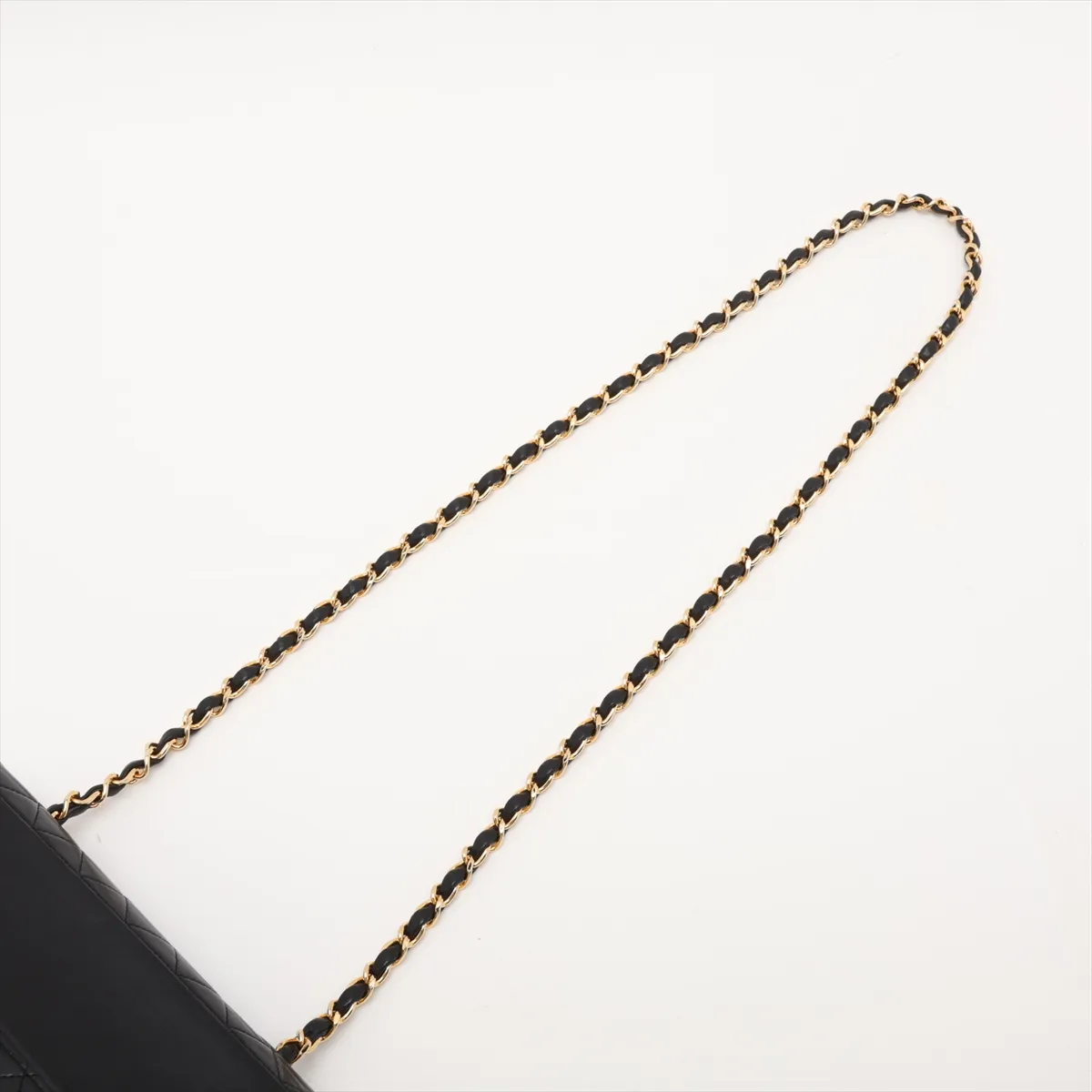 Matelassé Lambskin Single Flap Single Chain Bag, Black with Gold Hardware, Item No. 1604754 (Serial Number 1) — view 5