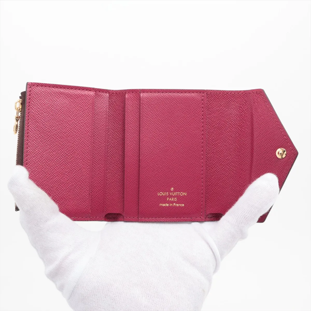 Monogram Portefeuil Zoe M62932 TS3108 Fuchsia Compact Wallet — view 4