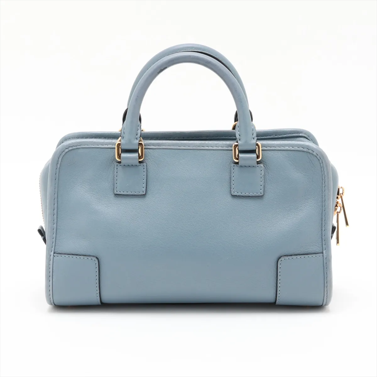 Amazona 23 Leather 2-Way Handbag, Blue — view 2